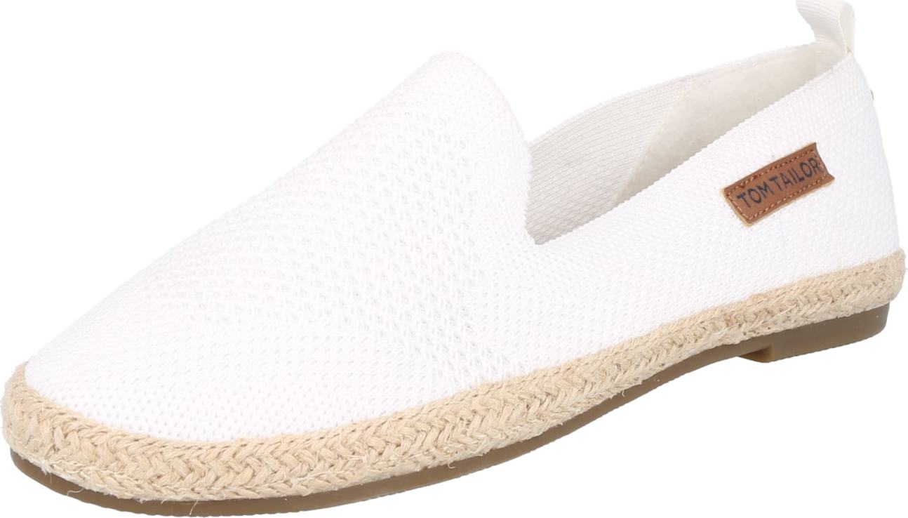 TOM TAILOR Espadrilky bílá