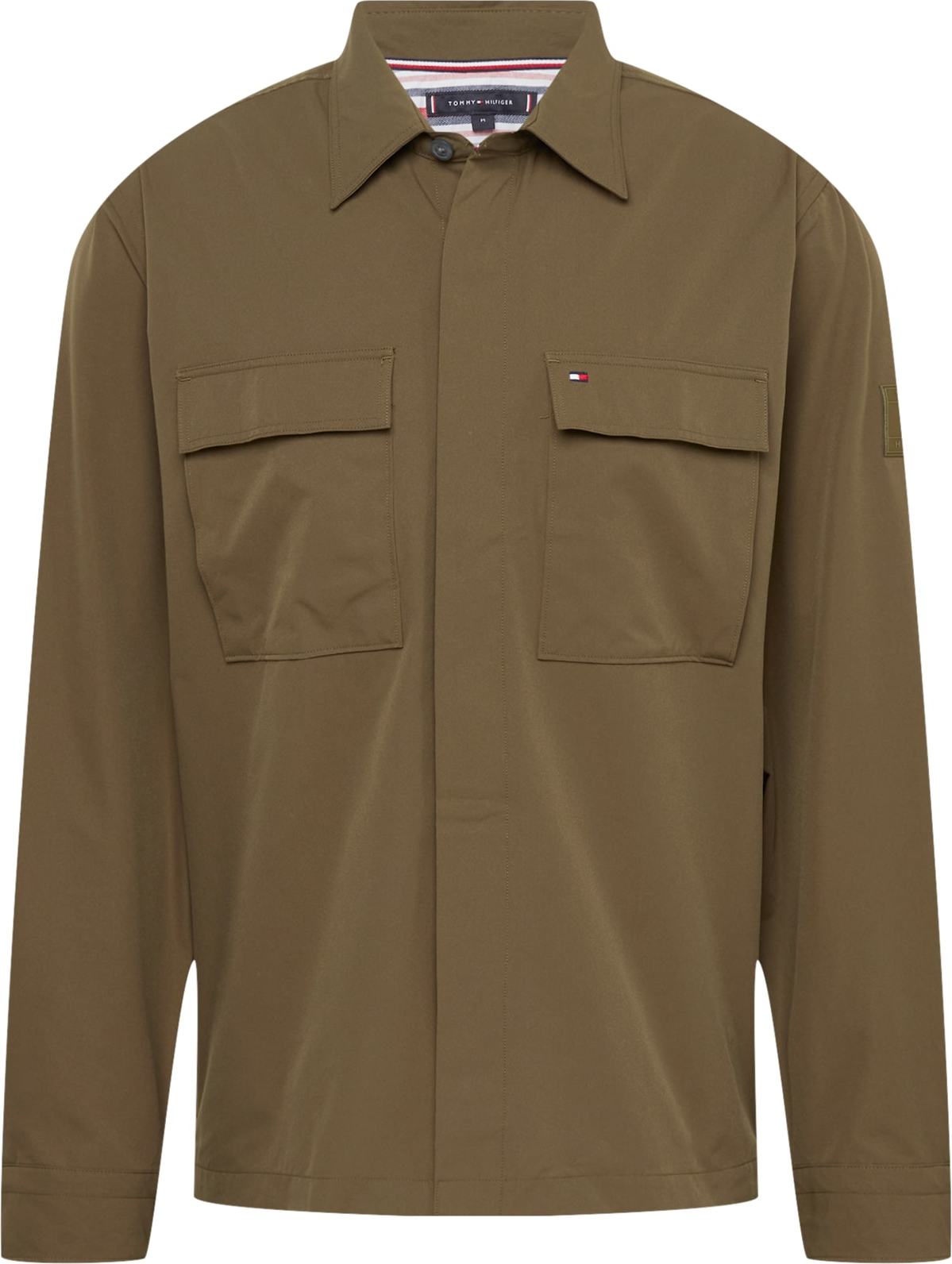 TOMMY HILFIGER Košile námořnická modř / khaki / červená / bílá