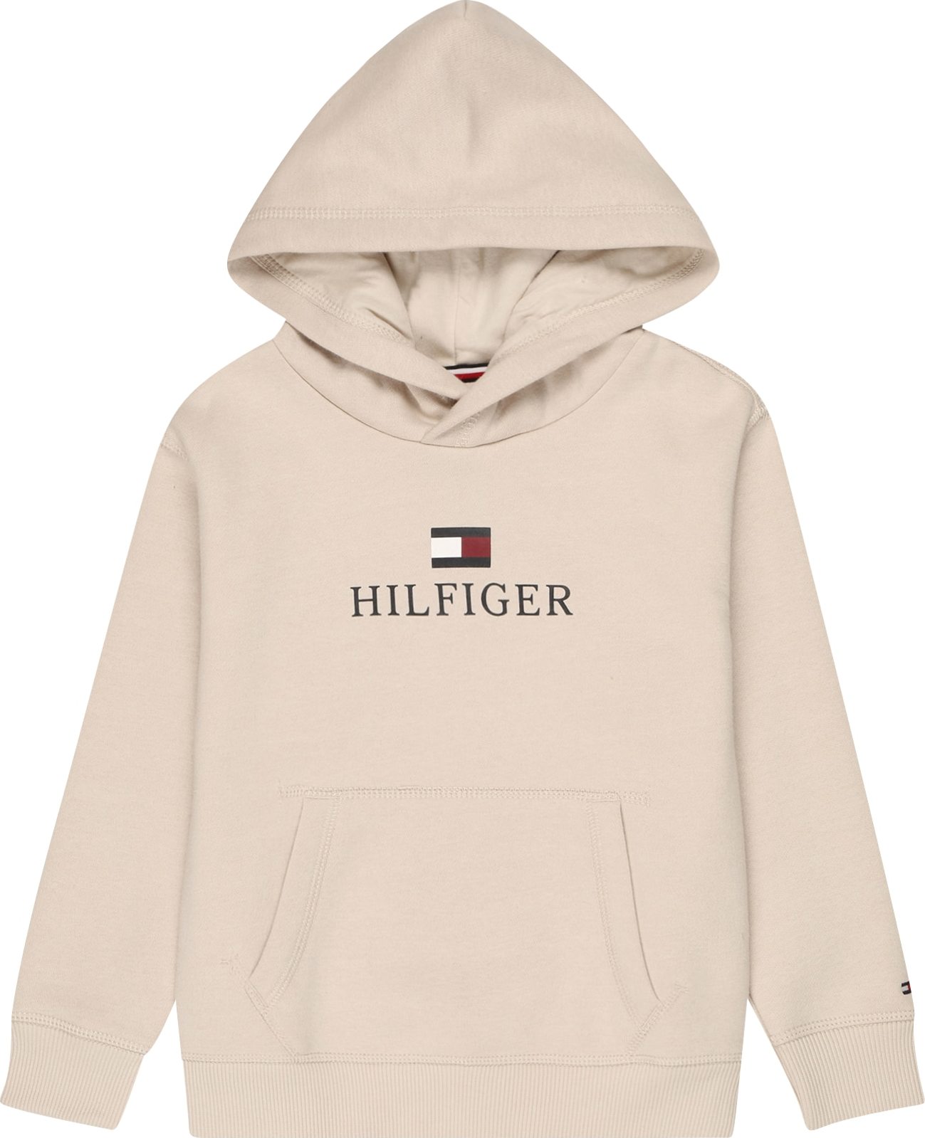 TOMMY HILFIGER Mikina béžová / červená / černá / bílá