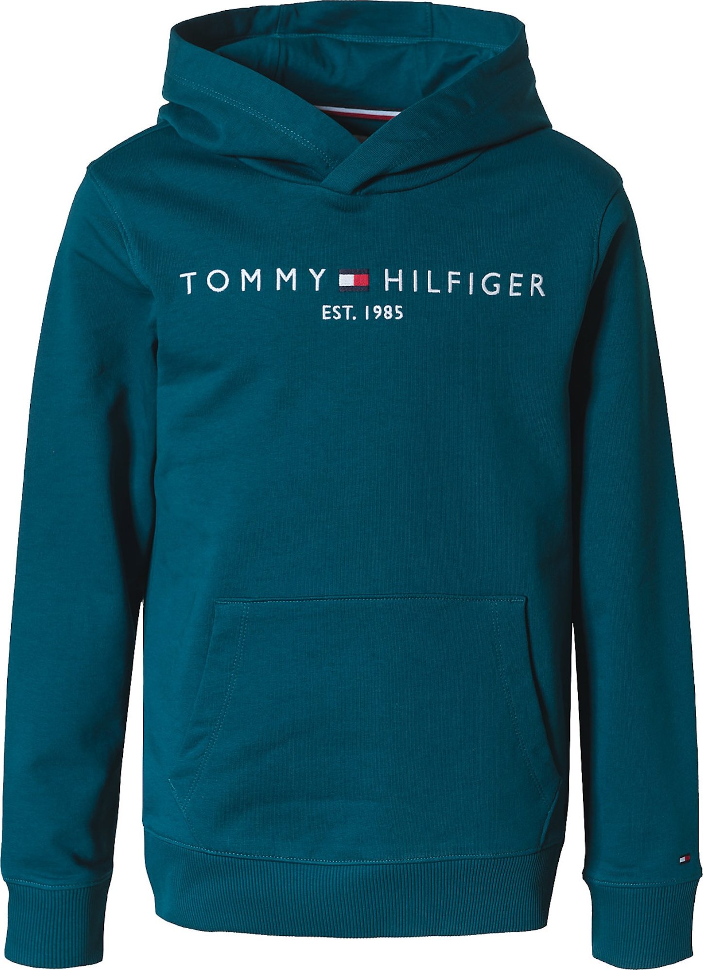 TOMMY HILFIGER Mikina marine modrá / tyrkysová / červená / bílá