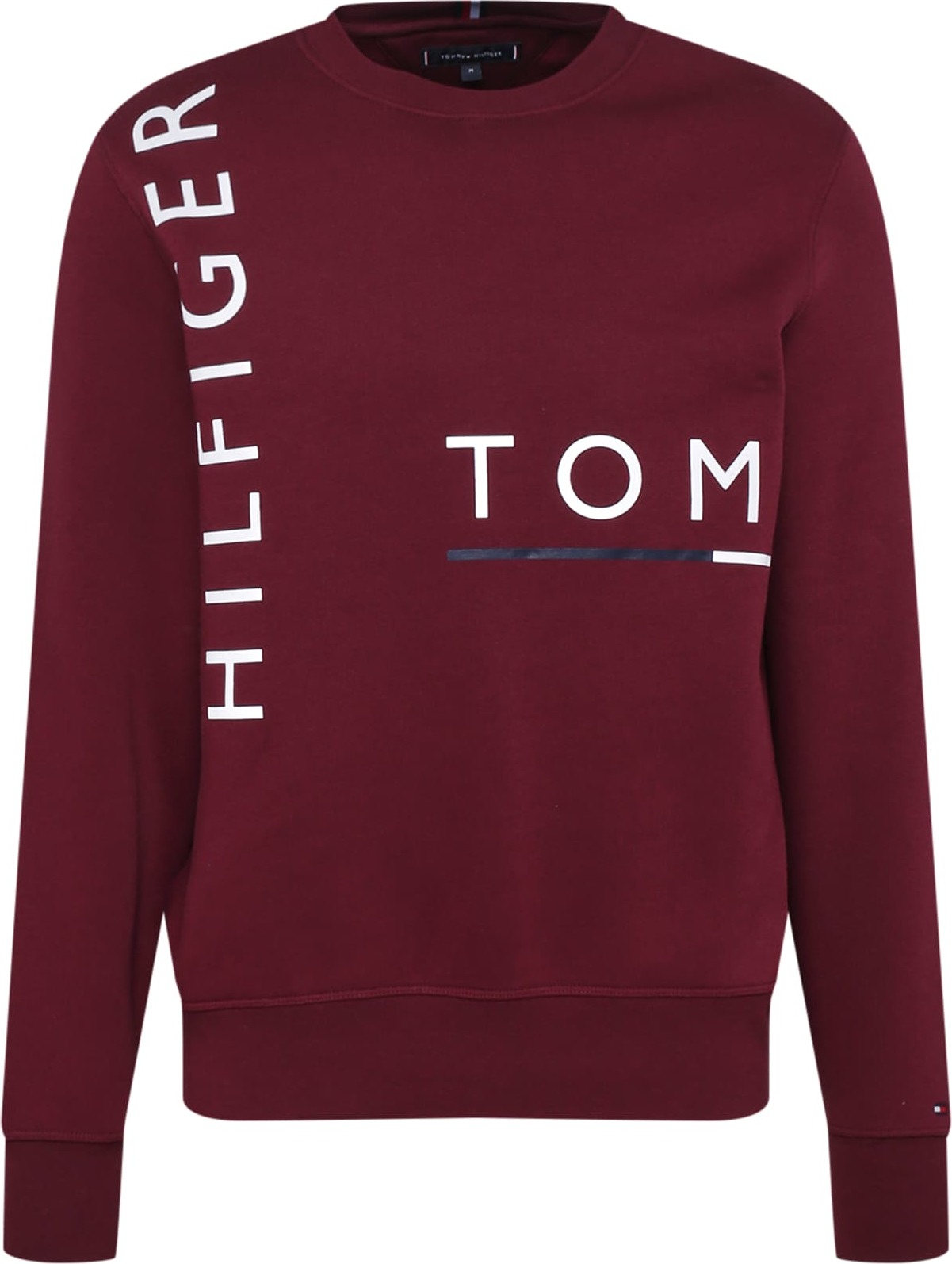 TOMMY HILFIGER Mikina námořnická modř / bordó / bílá