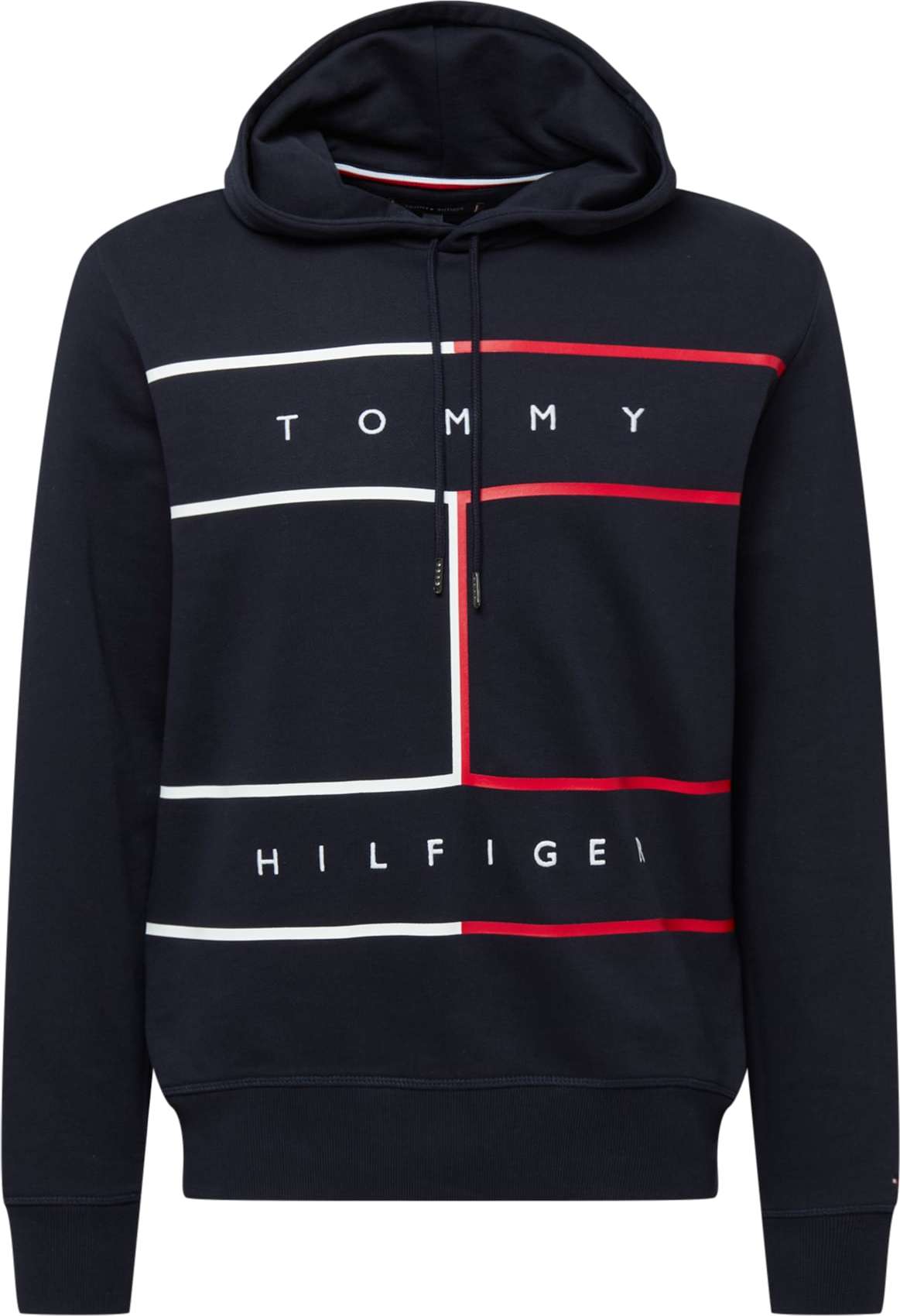 TOMMY HILFIGER Mikina tmavě modrá / červená / bílá