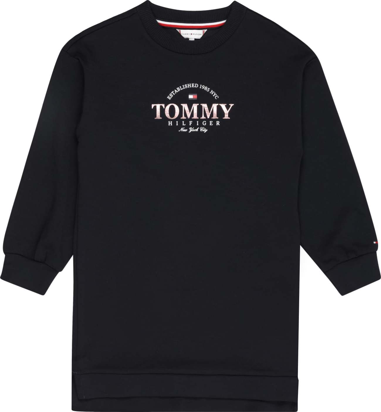 TOMMY HILFIGER Šaty námořnická modř / růžová / červená / bílá