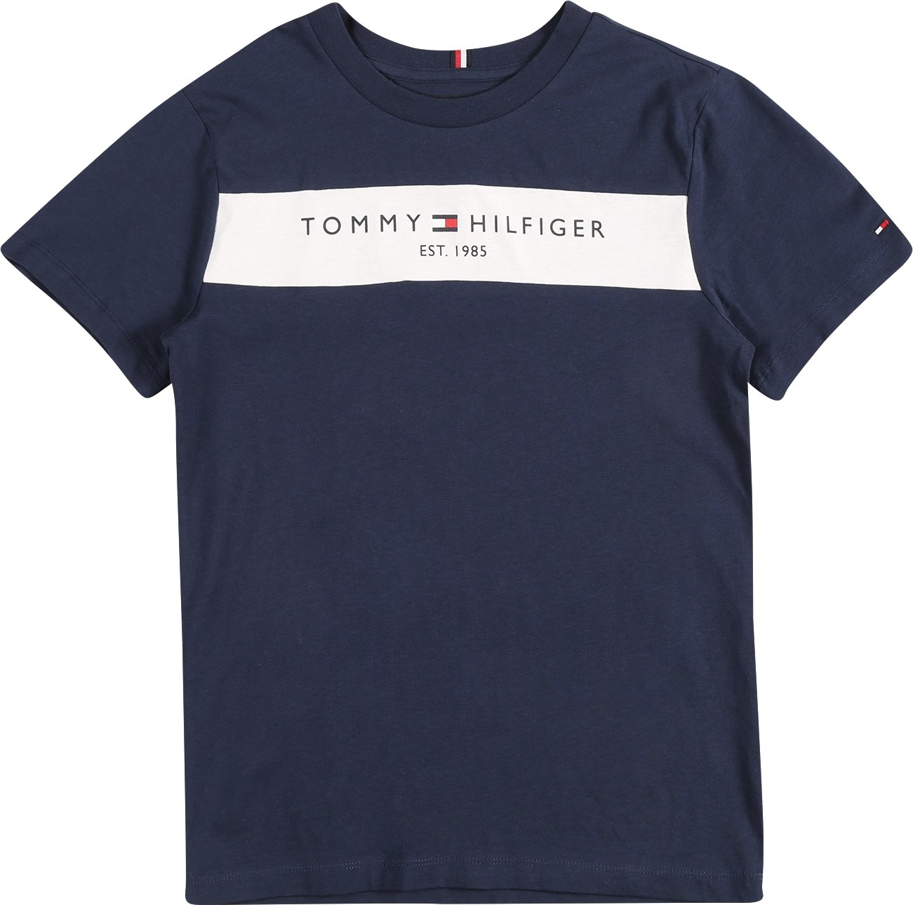 TOMMY HILFIGER Tričko námořnická modř / červená / bílá