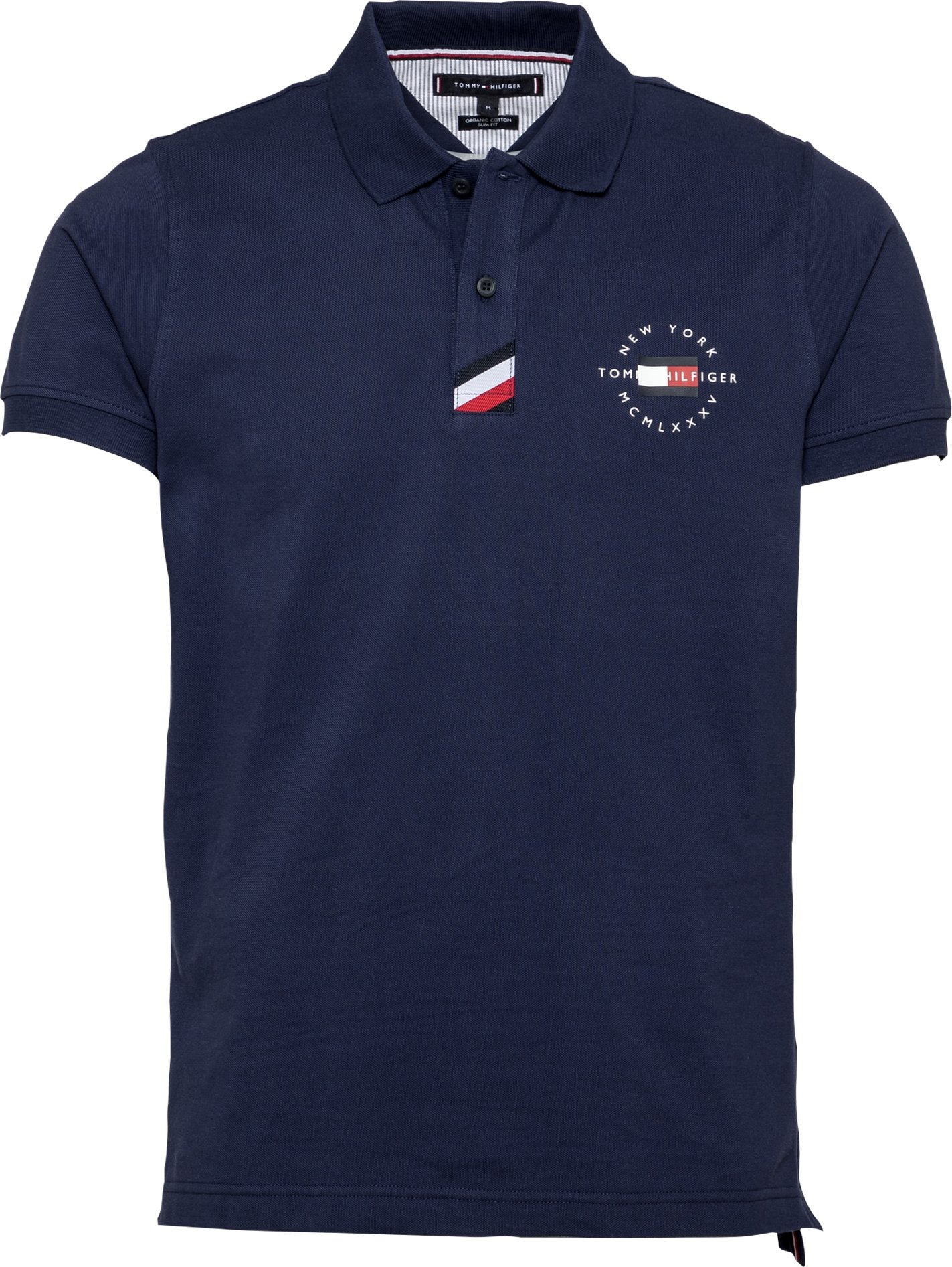 TOMMY HILFIGER Tričko námořnická modř / červená / bílá