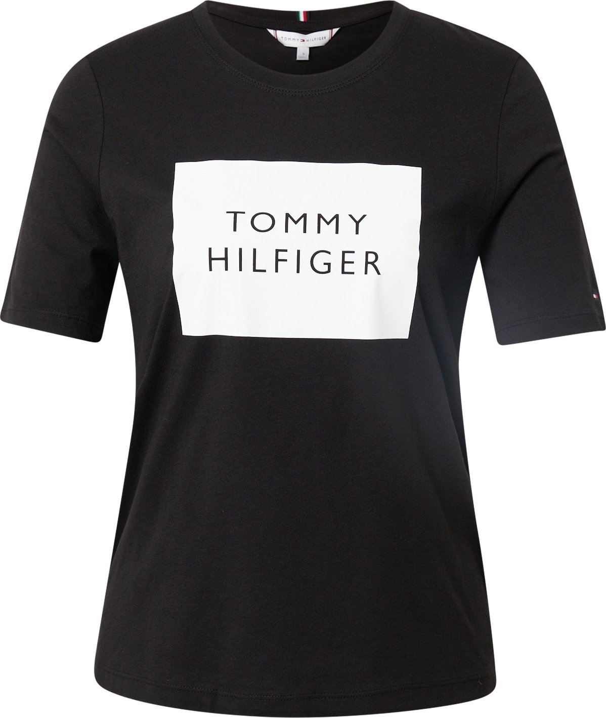 TOMMY HILFIGER Tričko námořnická modř / červená / černá / bílá