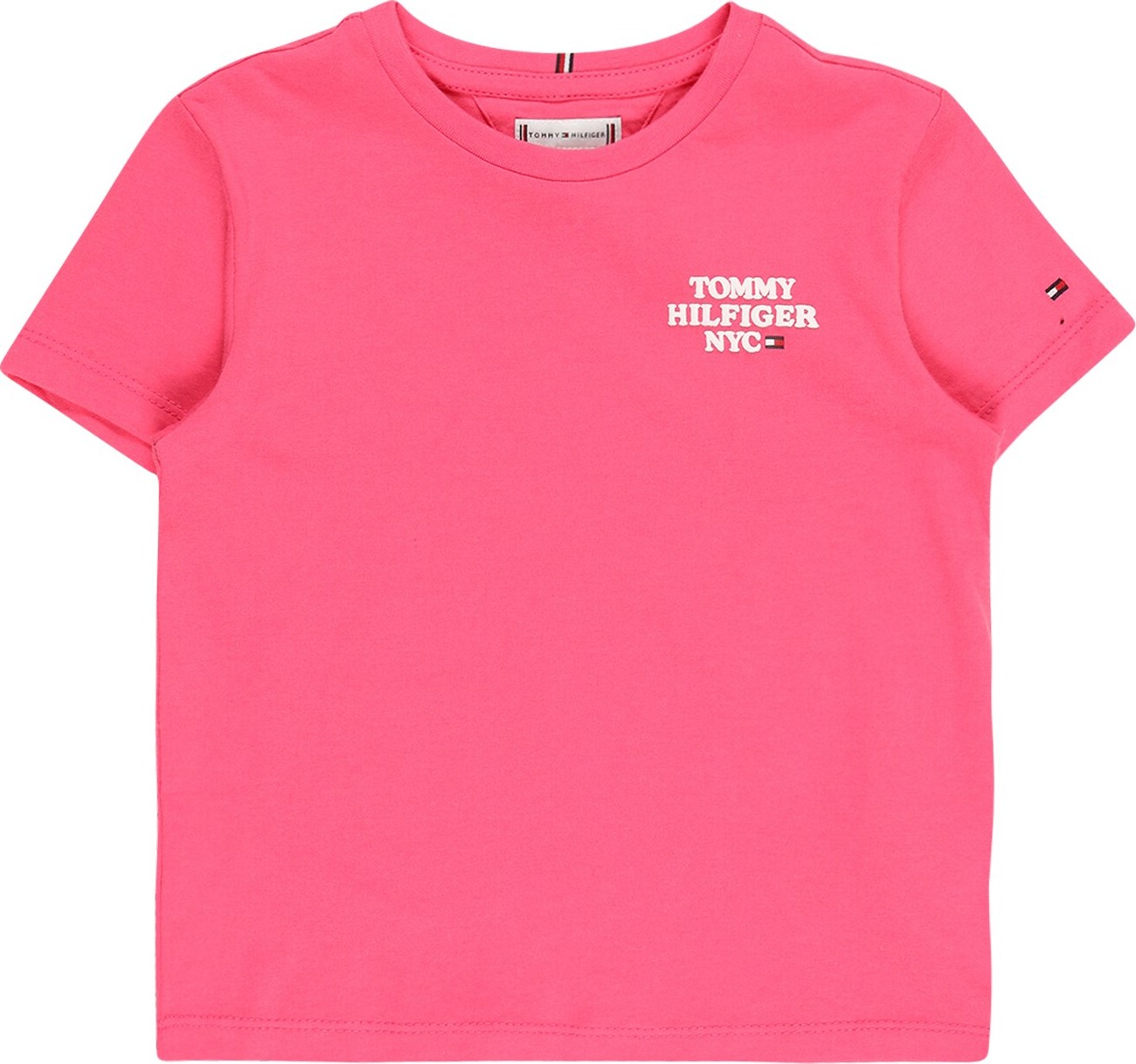 TOMMY HILFIGER Tričko pink / bílá