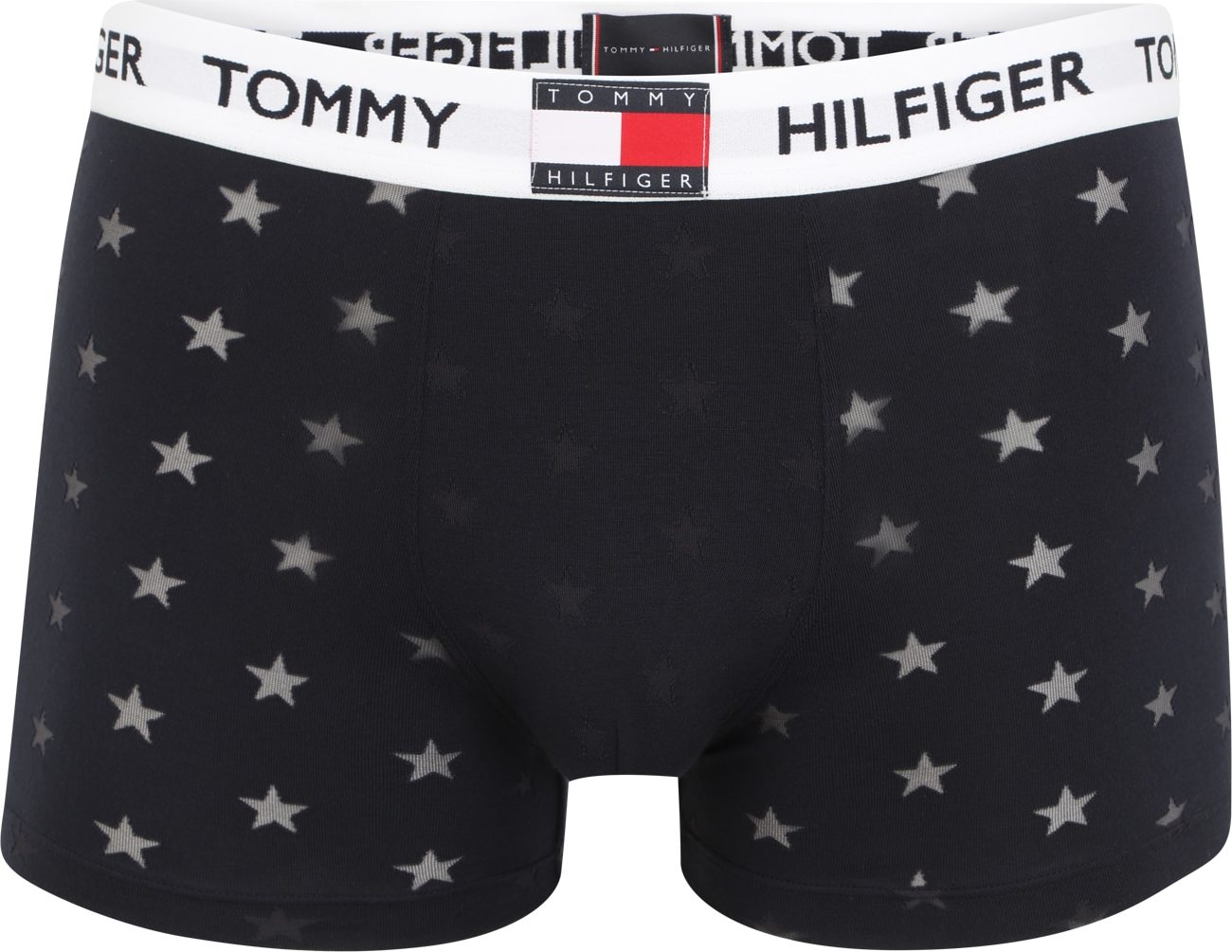 Tommy Hilfiger Underwear Boxerky 'BURNOUT' ultramarínová modř / světle červená / bílá