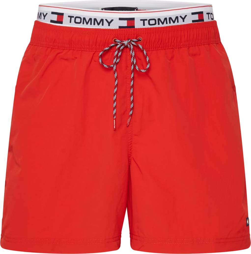 Tommy Hilfiger Underwear Plavecké šortky tmavě modrá / světle šedá / světle červená / bílá