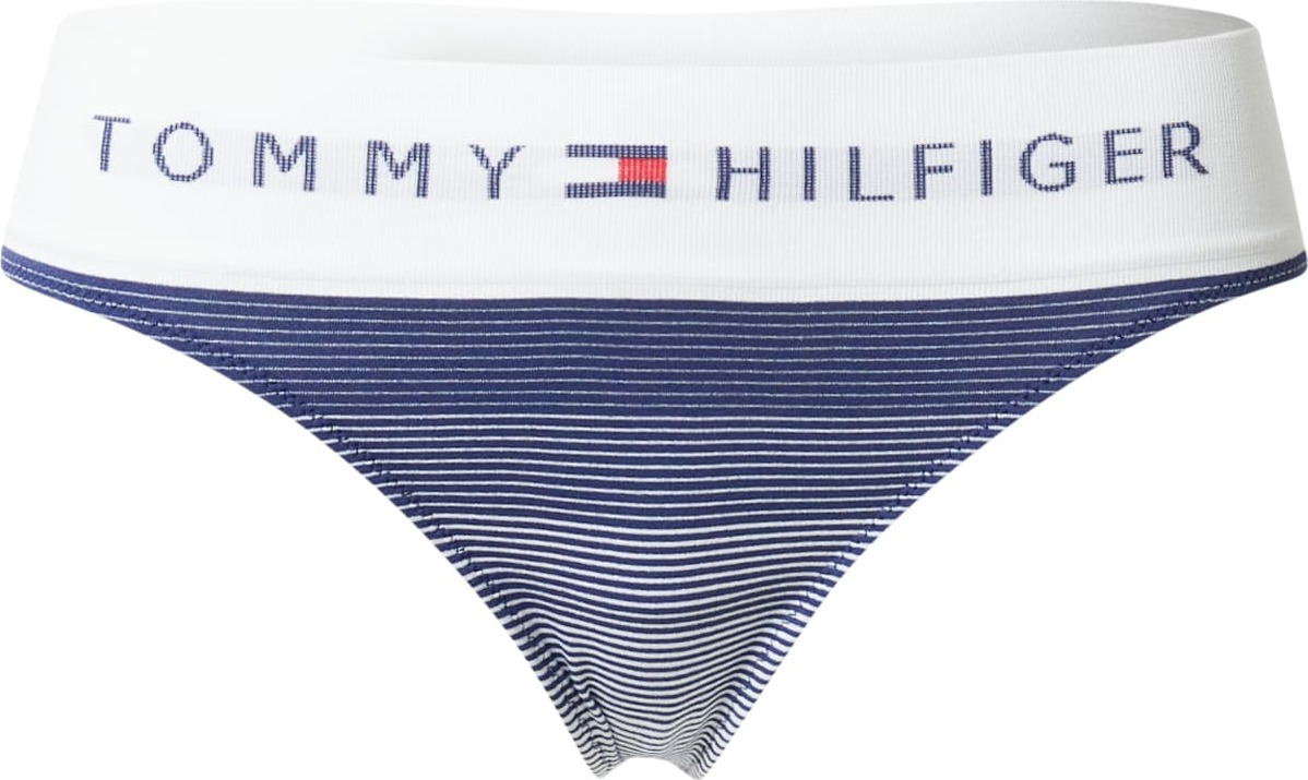 Tommy Hilfiger Underwear Tanga námořnická modř / červená / bílá