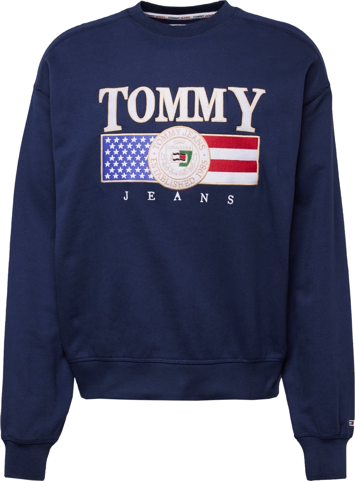 Tommy Jeans Mikina modrá / mix barev