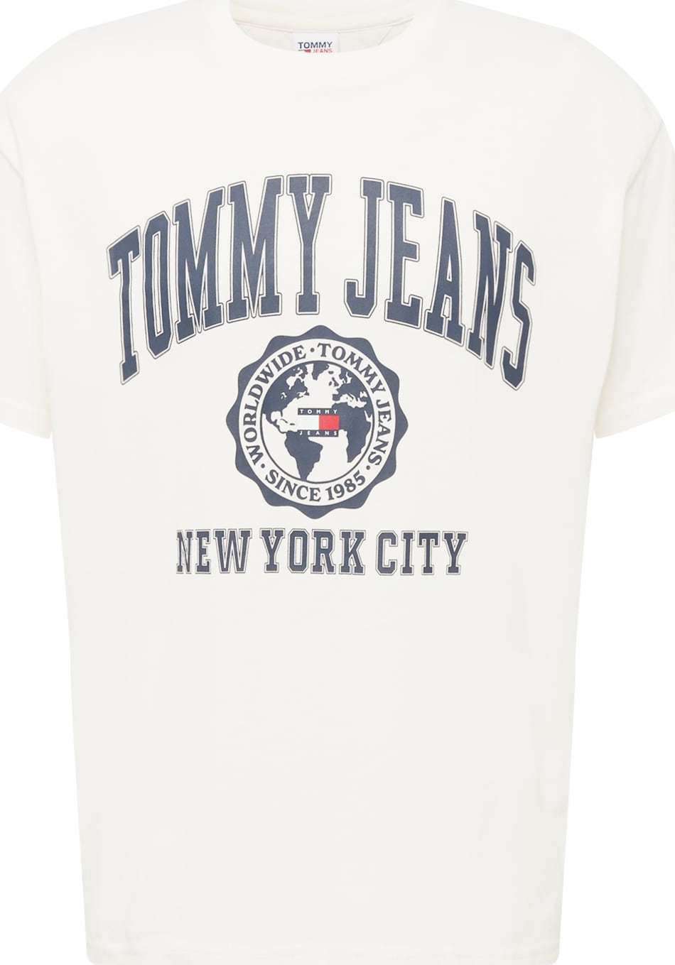 Tommy Jeans Tričko námořnická modř / bílá