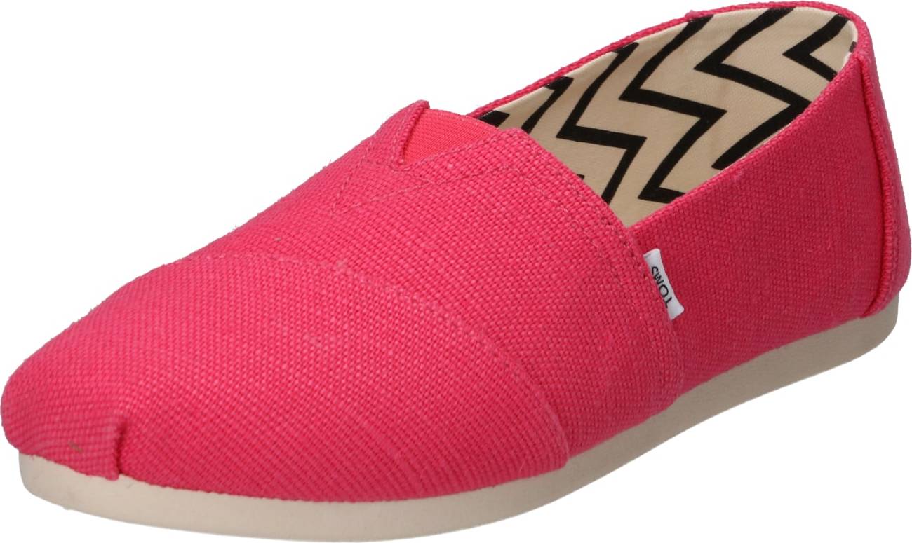 TOMS Espadrilky 'ALPARGATA' pink / černá / bílá