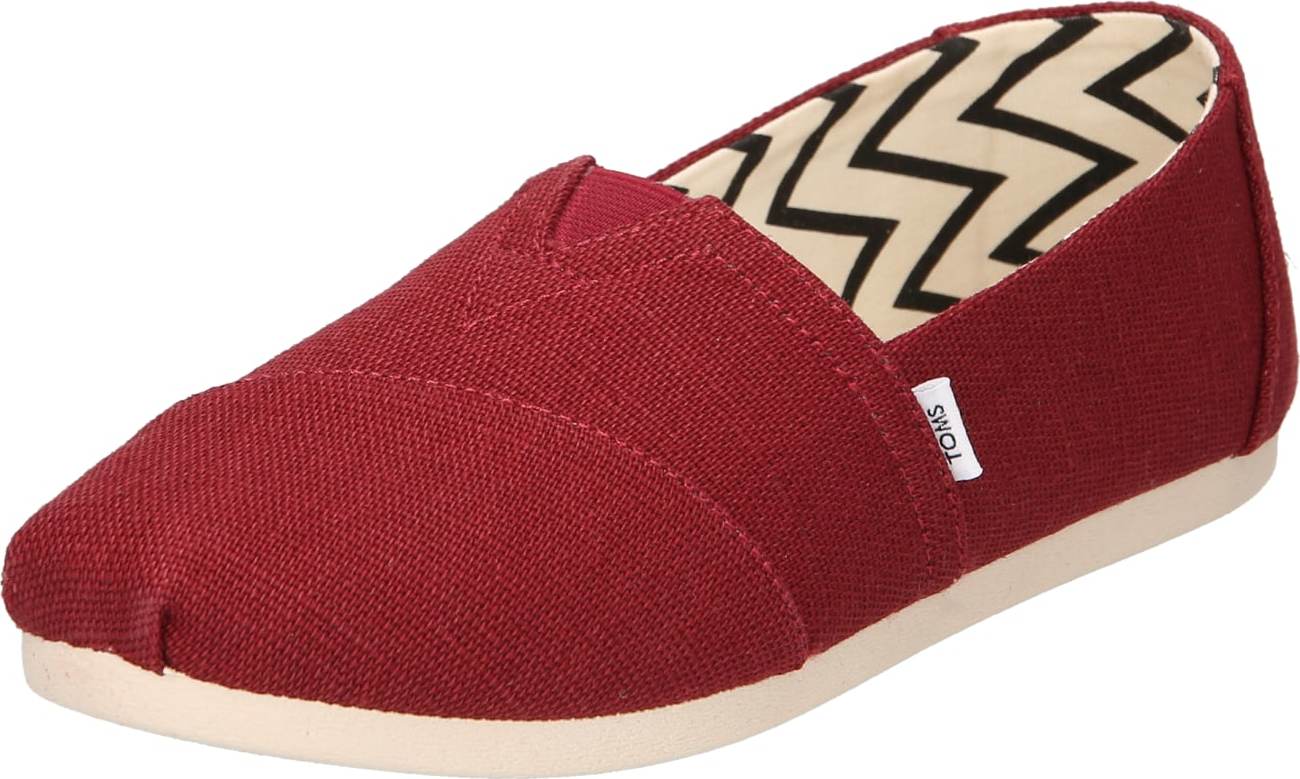 TOMS Espadrilky 'Alpargata' světlemodrá / bordó / bílá