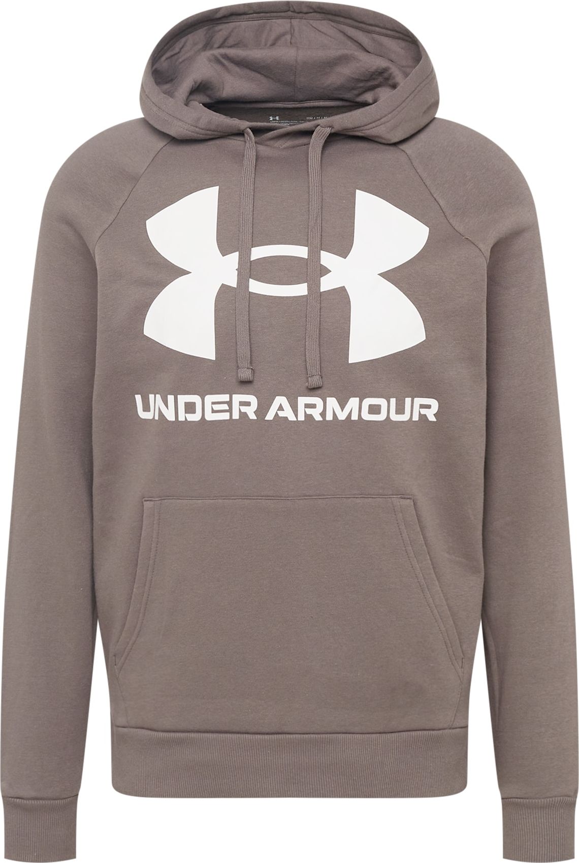 UNDER ARMOUR Sportovní mikina 'Rival' mokka / bílá