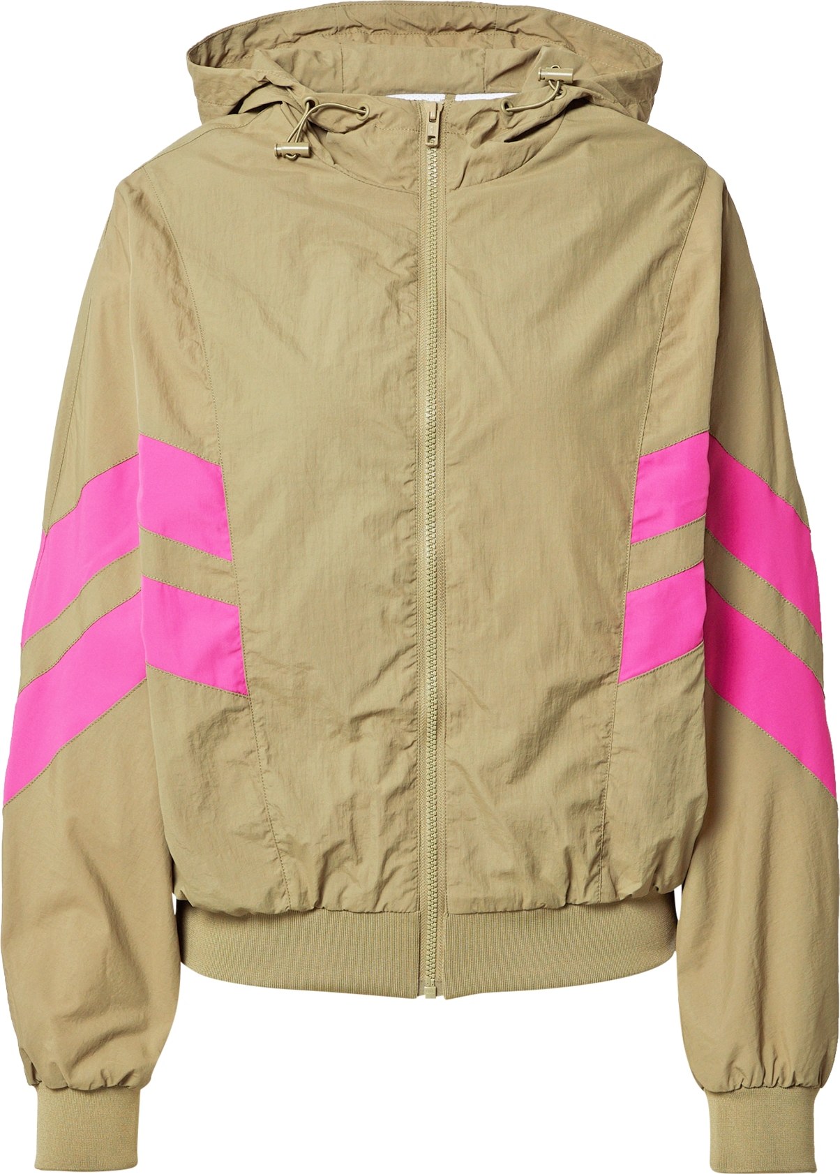 Urban Classics Přechodná bunda khaki / pink