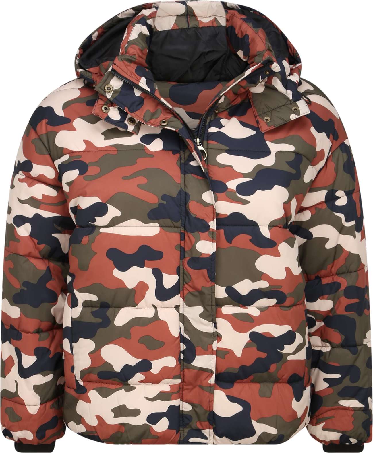 Urban Classics Zimní bunda ' Boyfriend Camo' mix barev