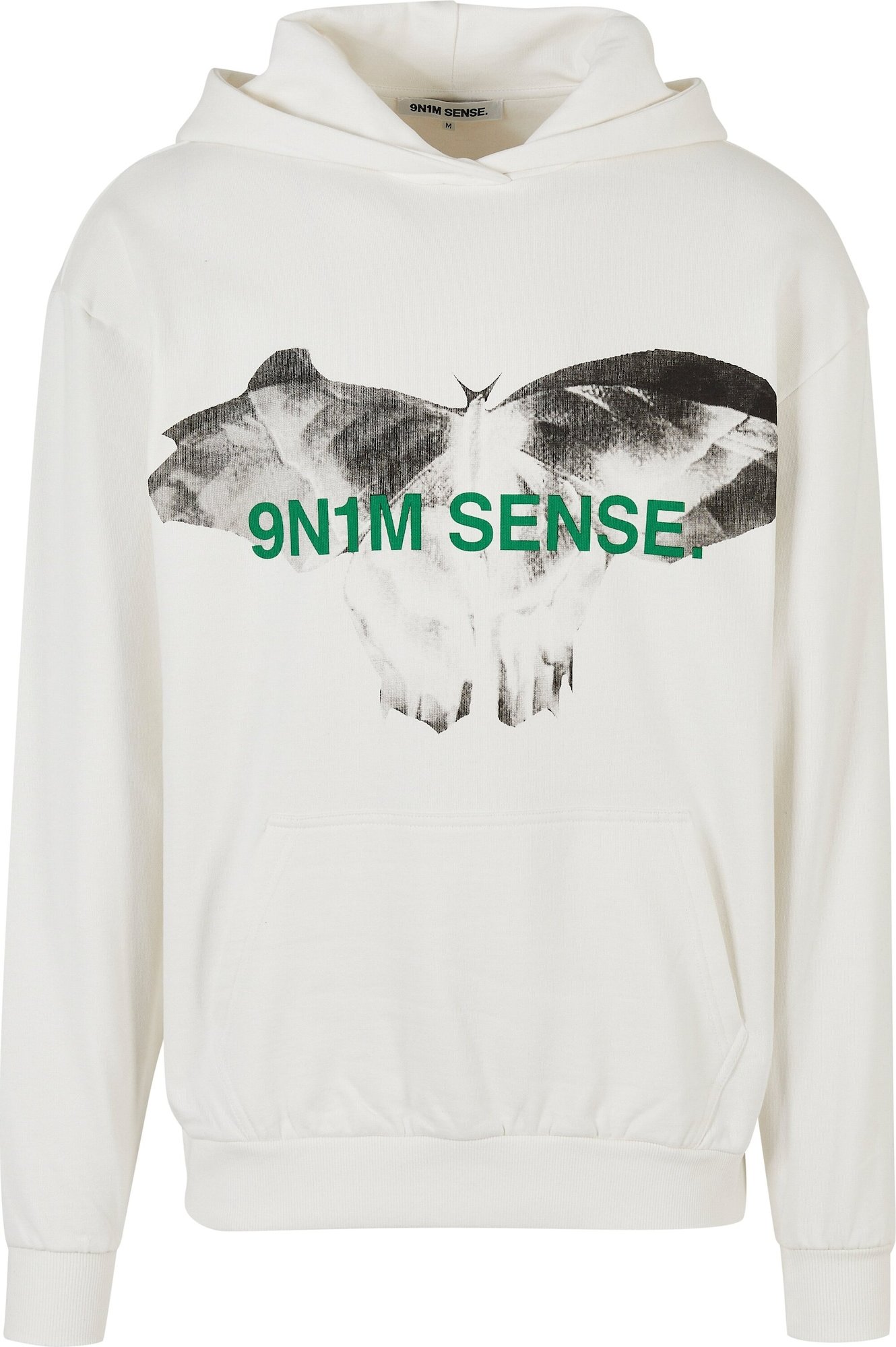 9N1M SENSE Mikina grafitová / zelená / offwhite