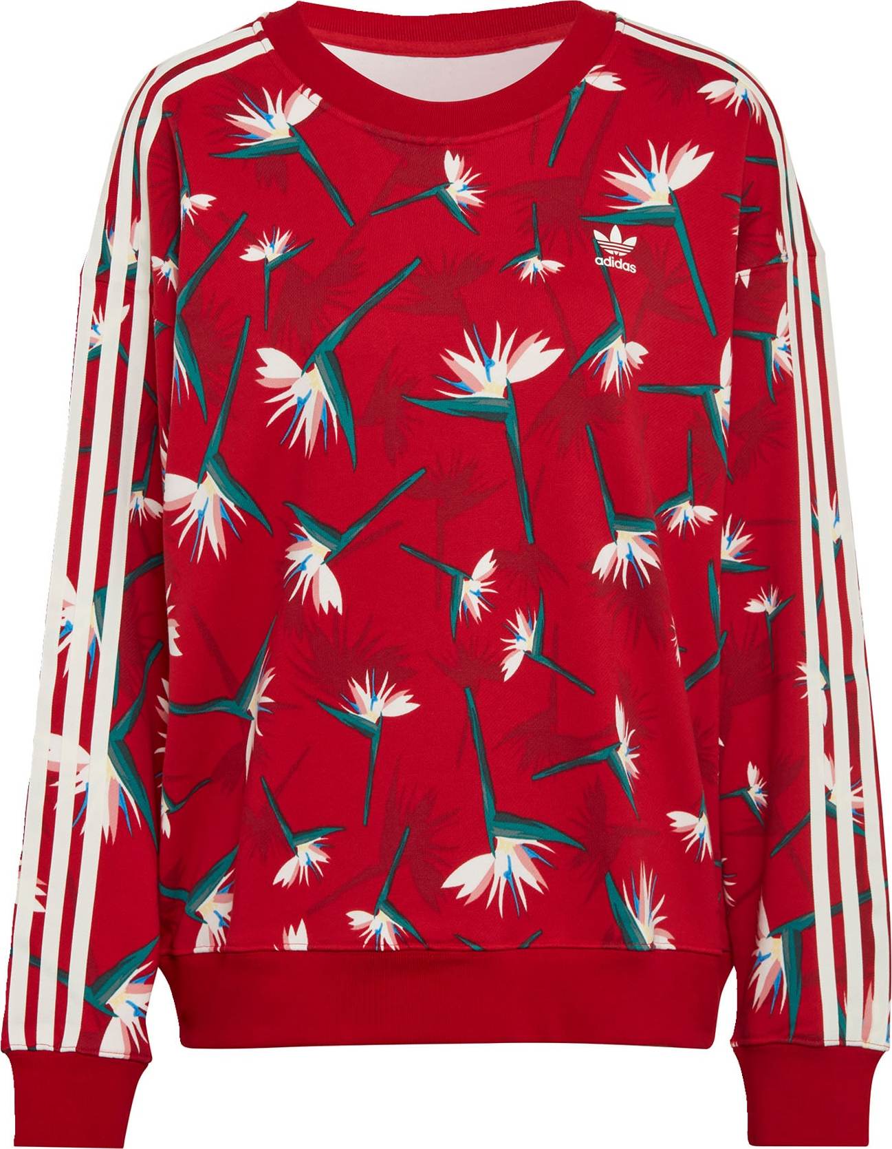 ADIDAS ORIGINALS Mikina modrá / zelená / červená / bílá