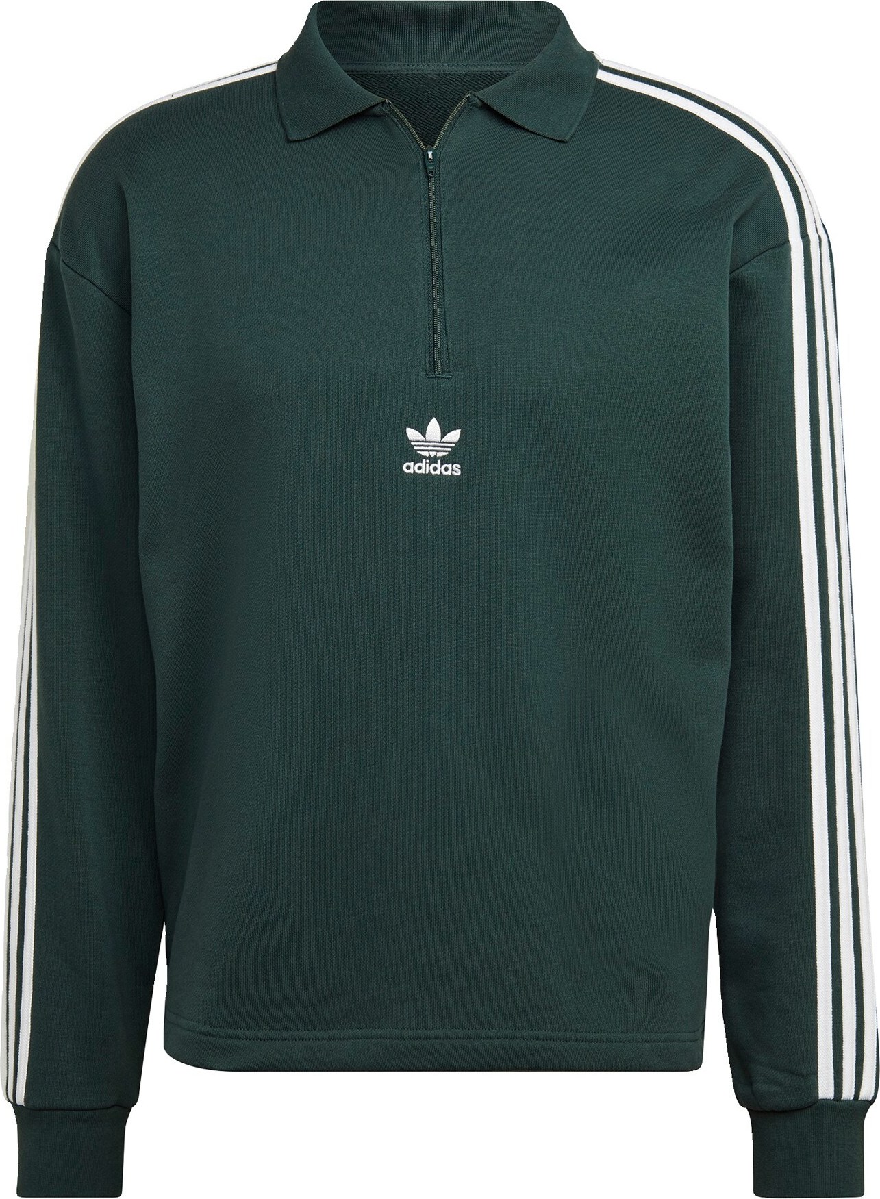 ADIDAS ORIGINALS Mikina smaragdová / bílá