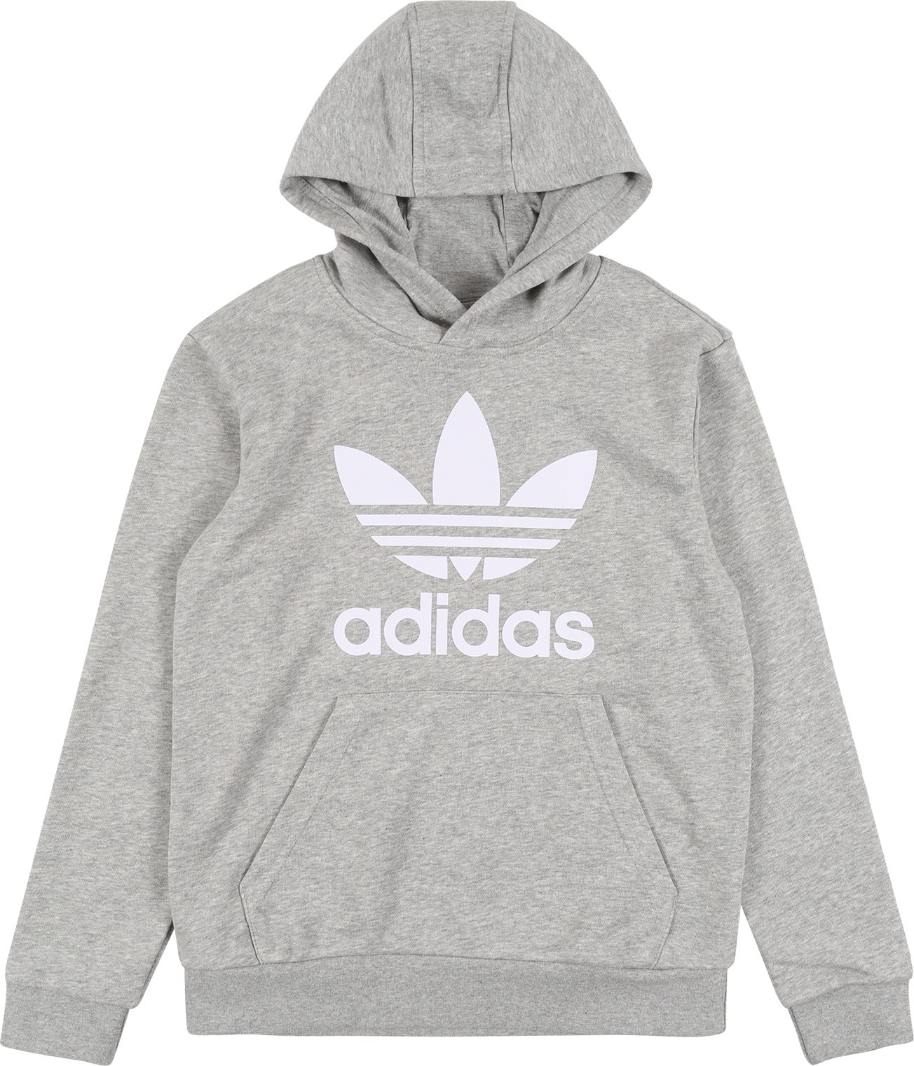 ADIDAS ORIGINALS Mikina 'TREFOIL HOODIE' šedý melír