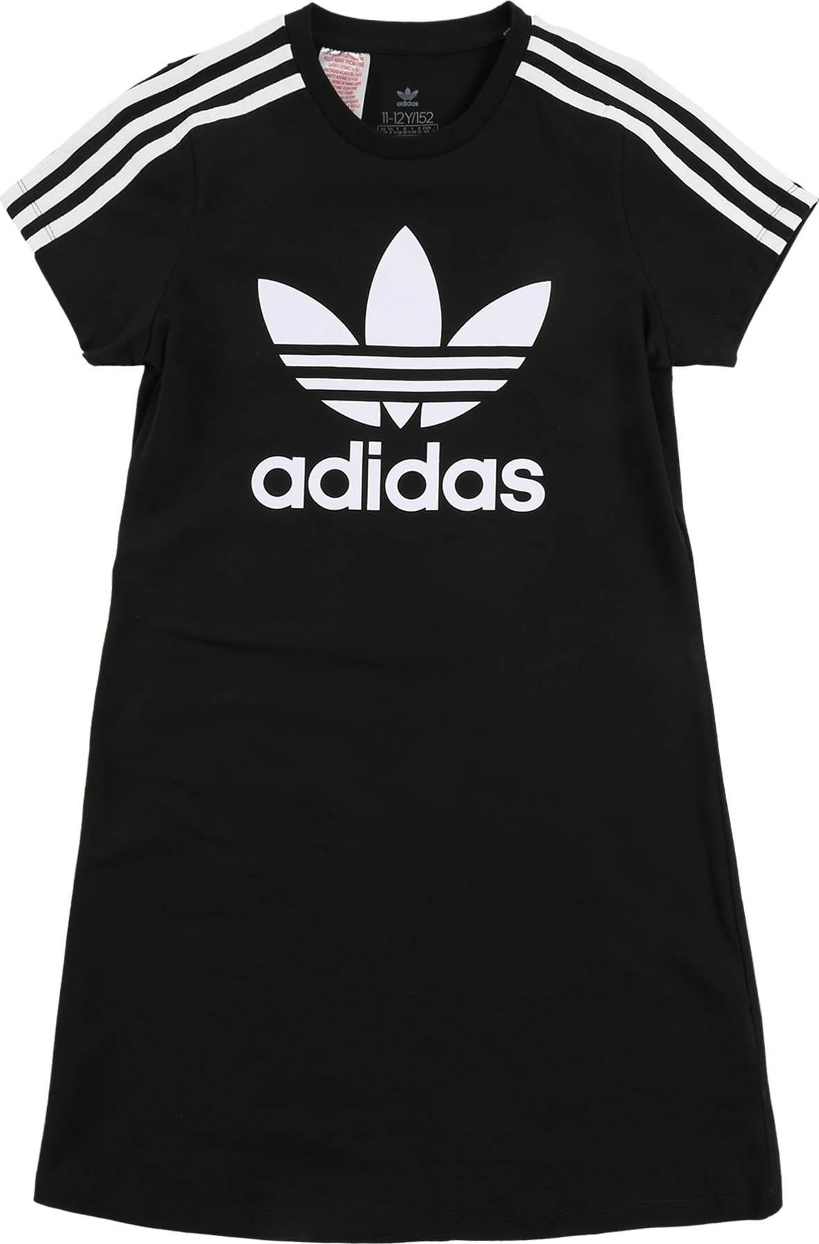 ADIDAS ORIGINALS Šaty černá / bílá