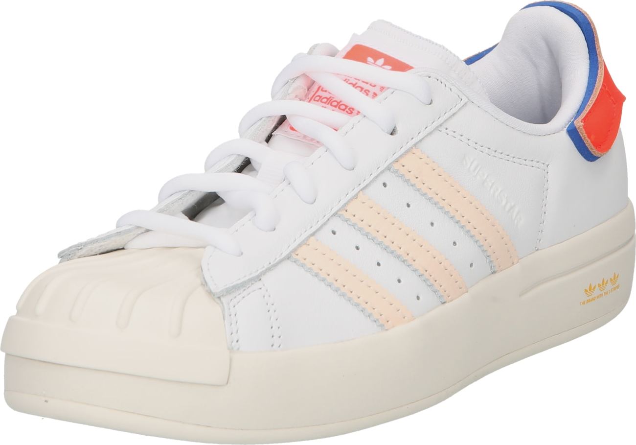 ADIDAS ORIGINALS Tenisky 'Superstar Ayoon' champagne / modrá / oranžově červená / bílá