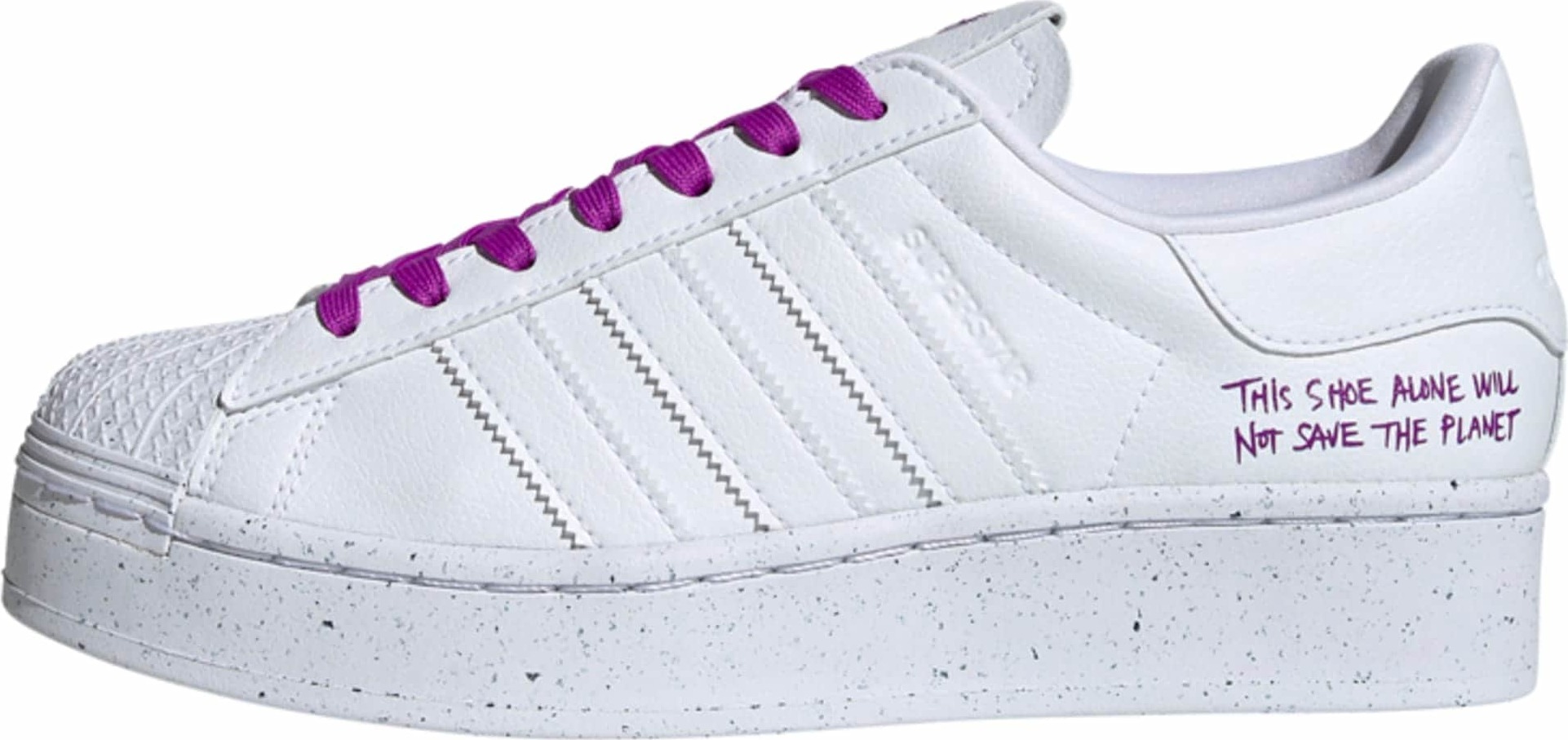 ADIDAS ORIGINALS Tenisky 'Superstar Bold' svítivě fialová / bílá