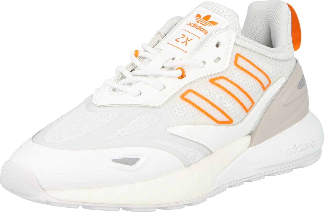 ADIDAS ORIGINALS Tenisky 'ZX 2K BOOST 2.0' šedá / oranžová / bílá