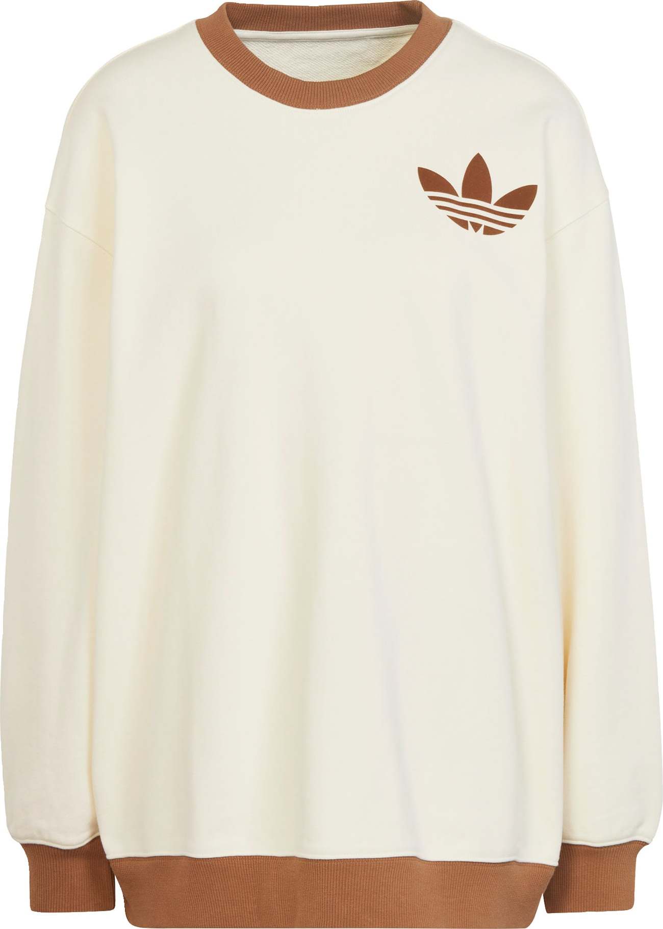 ADIDAS ORIGINALS Tričko krémová / hnědá