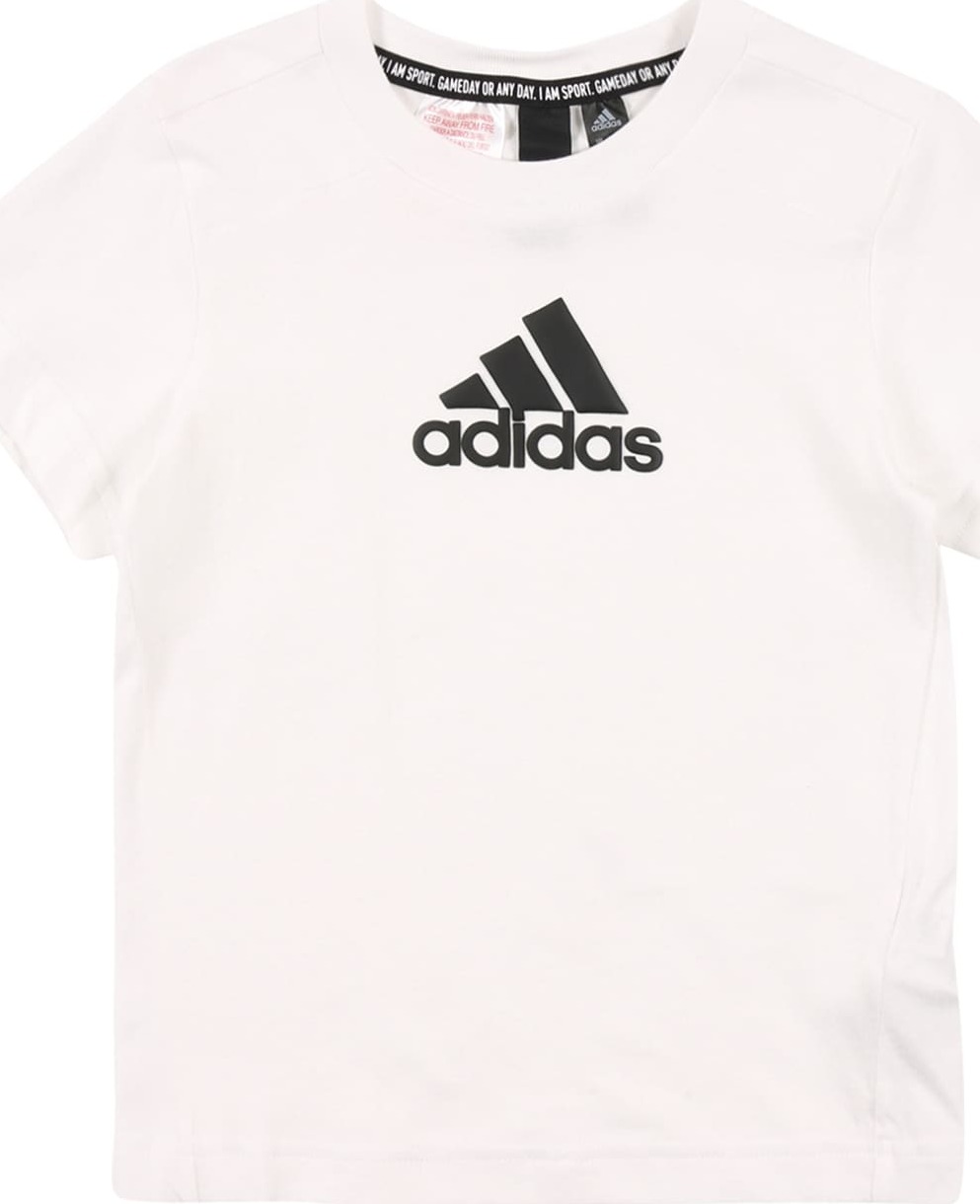 ADIDAS SPORTSWEAR Funkční tričko černá / offwhite