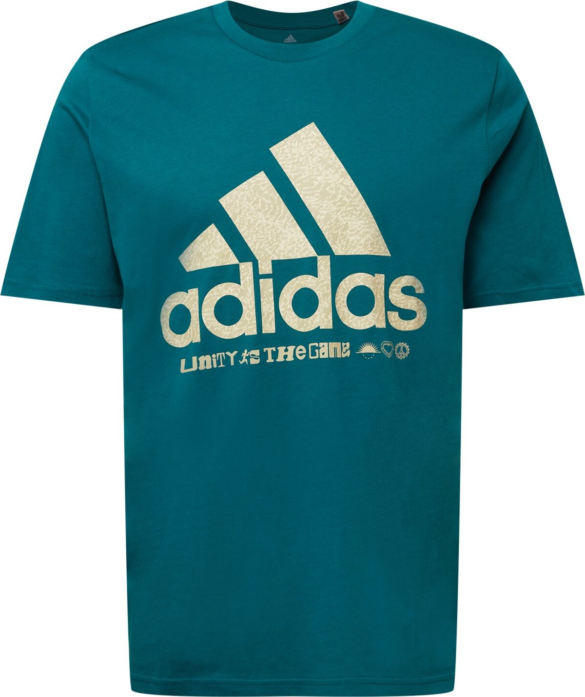 ADIDAS SPORTSWEAR Funkční tričko pastelově žlutá / petrolejová / bílá