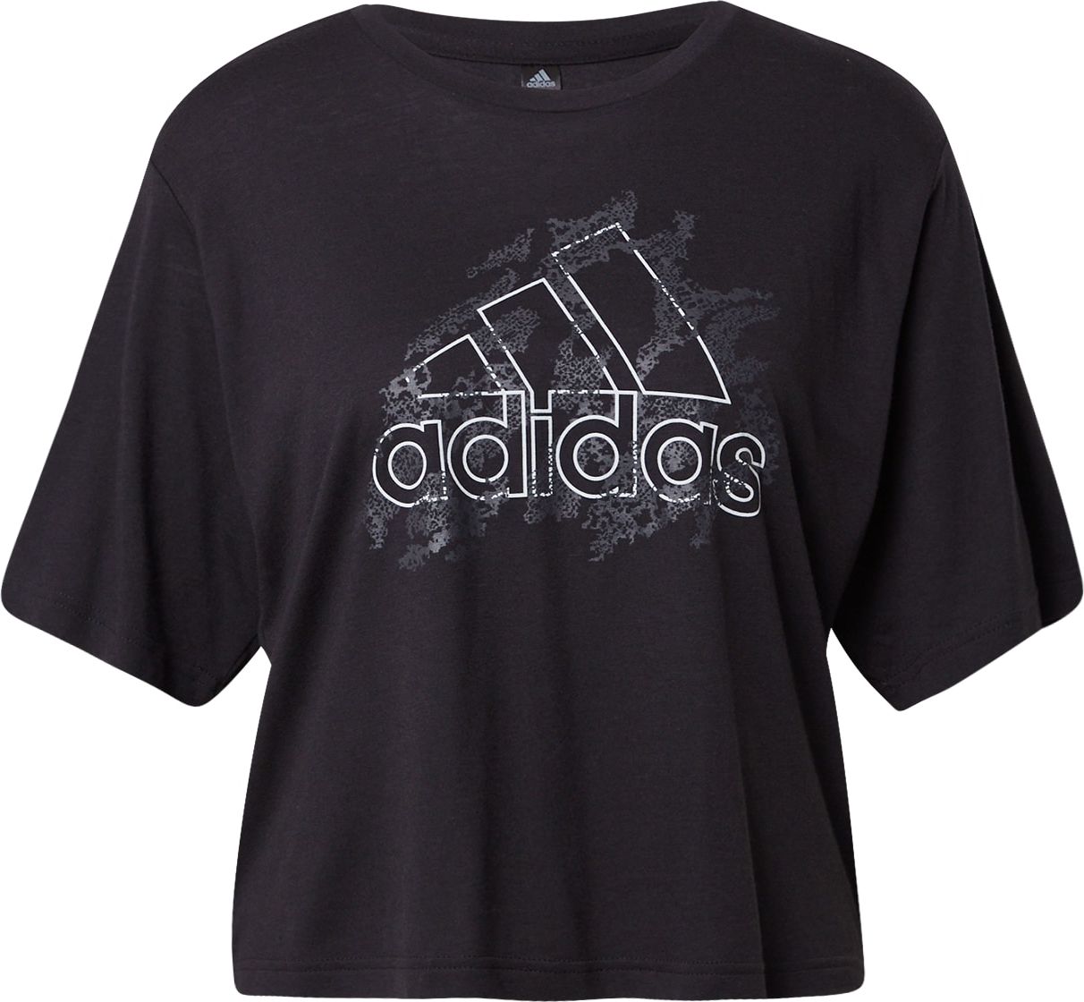 ADIDAS SPORTSWEAR Funkční tričko šedá / černá / bílá