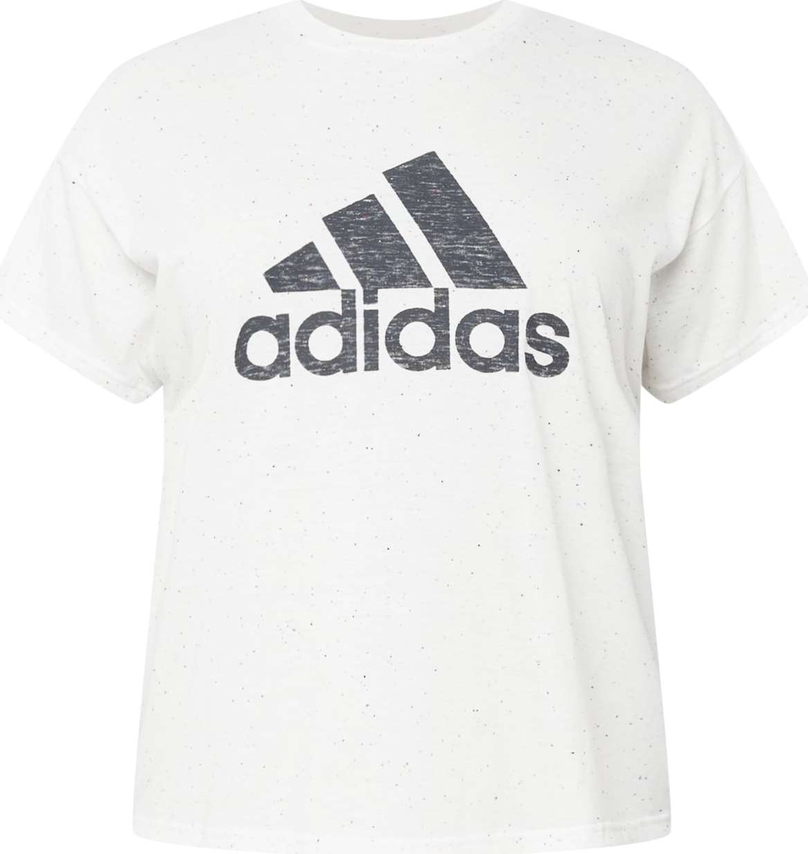 ADIDAS SPORTSWEAR Funkční tričko tmavě šedá / bílý melír