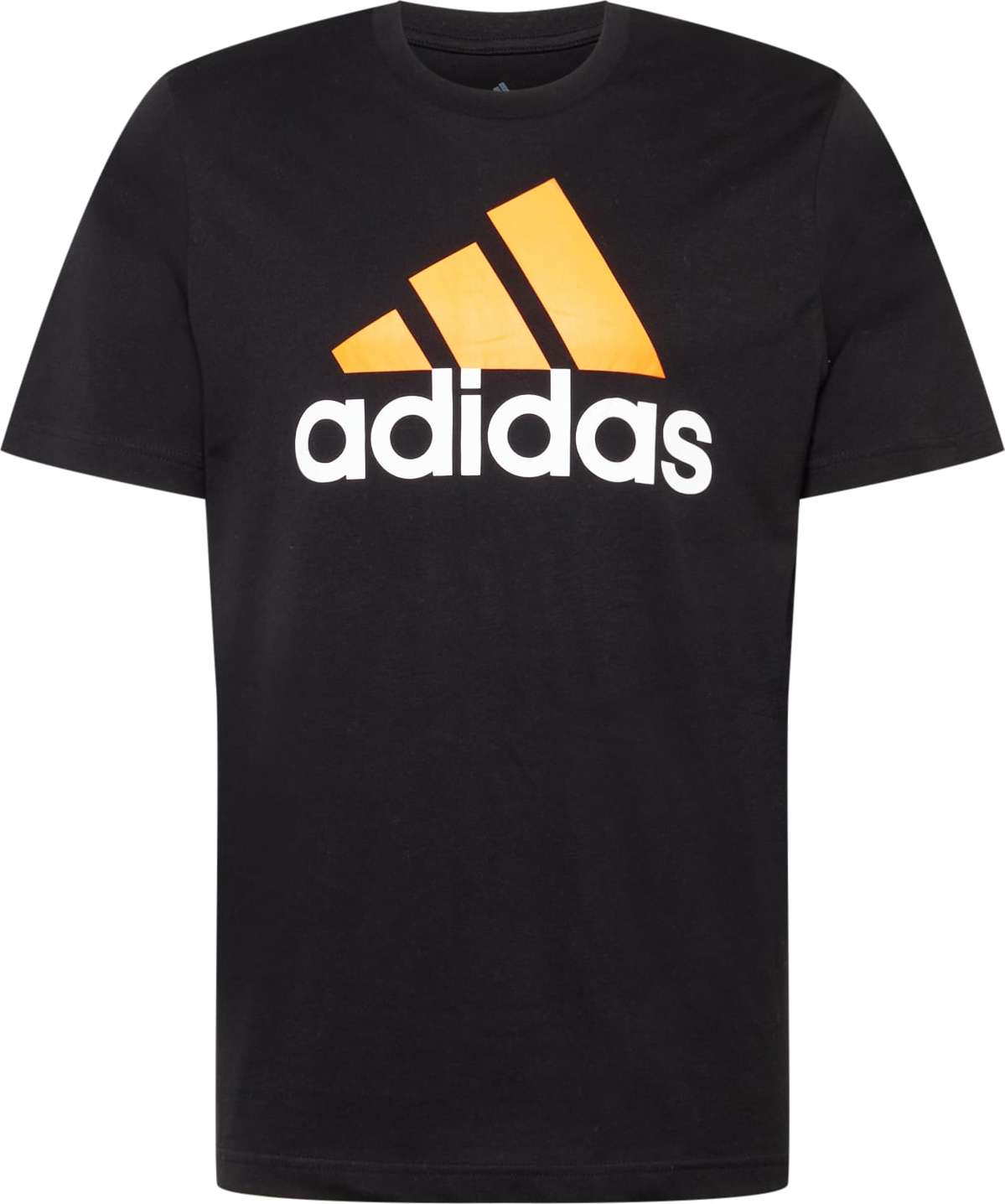 ADIDAS SPORTSWEAR Funkční tričko zlatě žlutá / černá / bílá