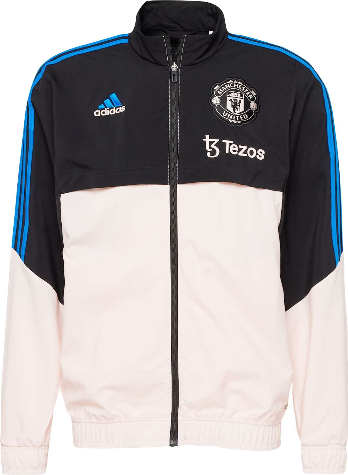 ADIDAS SPORTSWEAR Sportovní bunda 'Manchester United Condivo 22' krémová / modrá / černá / bílá