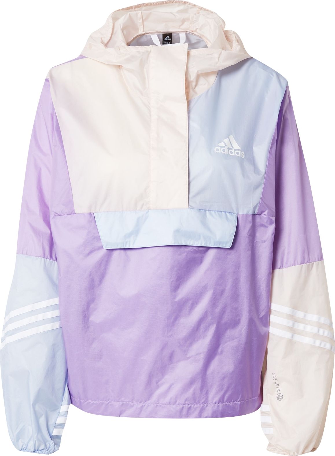 ADIDAS SPORTSWEAR Sportovní bunda světle béžová / světlemodrá / světle fialová / bílá