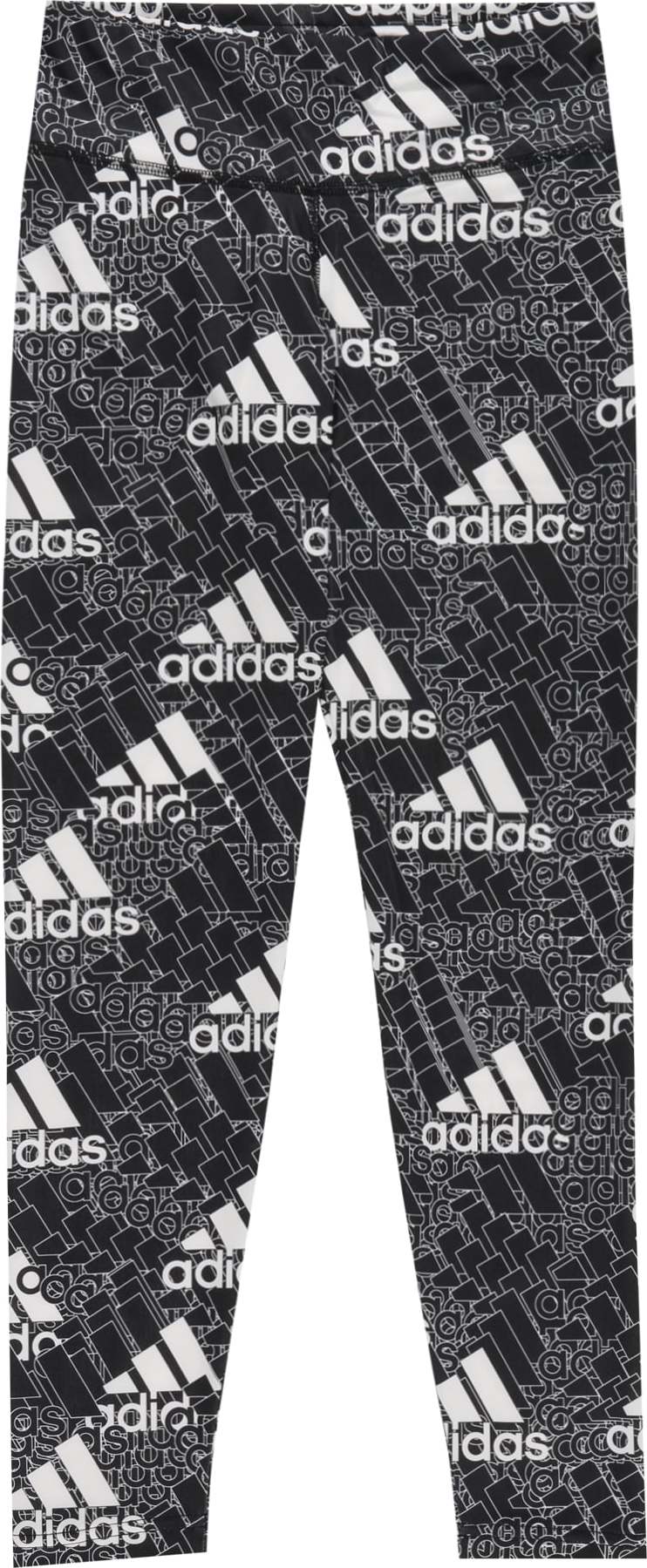 ADIDAS SPORTSWEAR Sportovní kalhoty černá / bílá