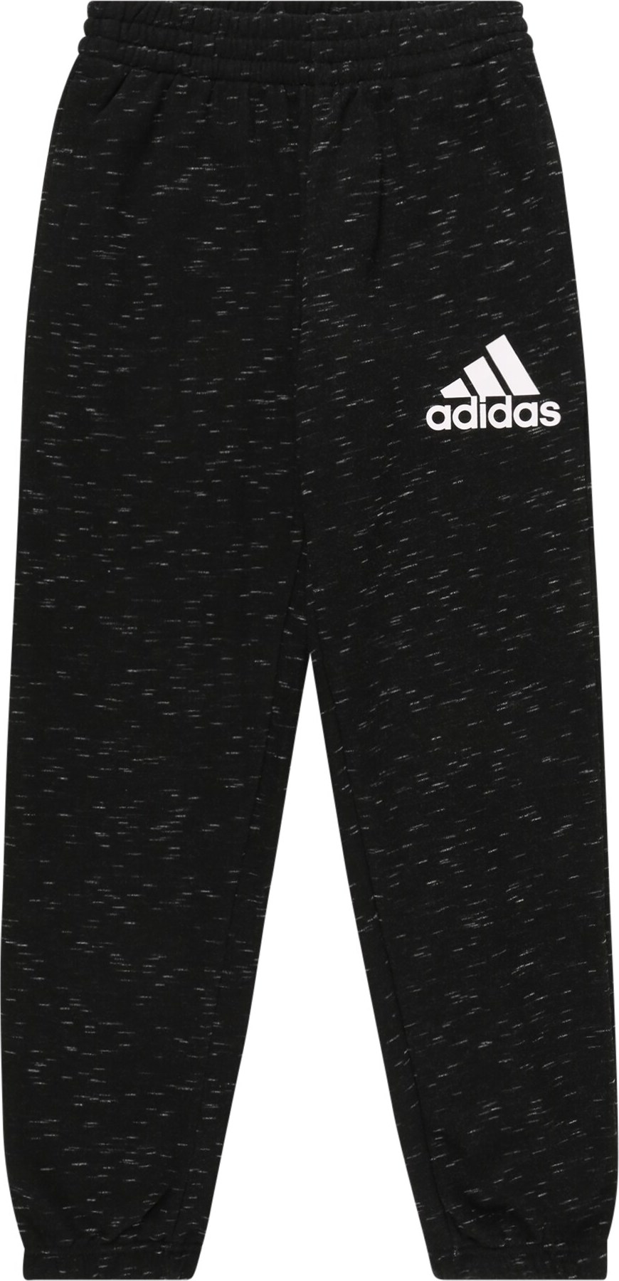 ADIDAS SPORTSWEAR Sportovní kalhoty černý melír / bílá