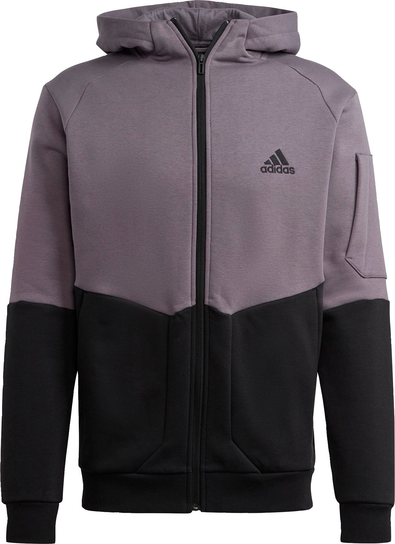 ADIDAS SPORTSWEAR Sportovní mikina šedá / černá