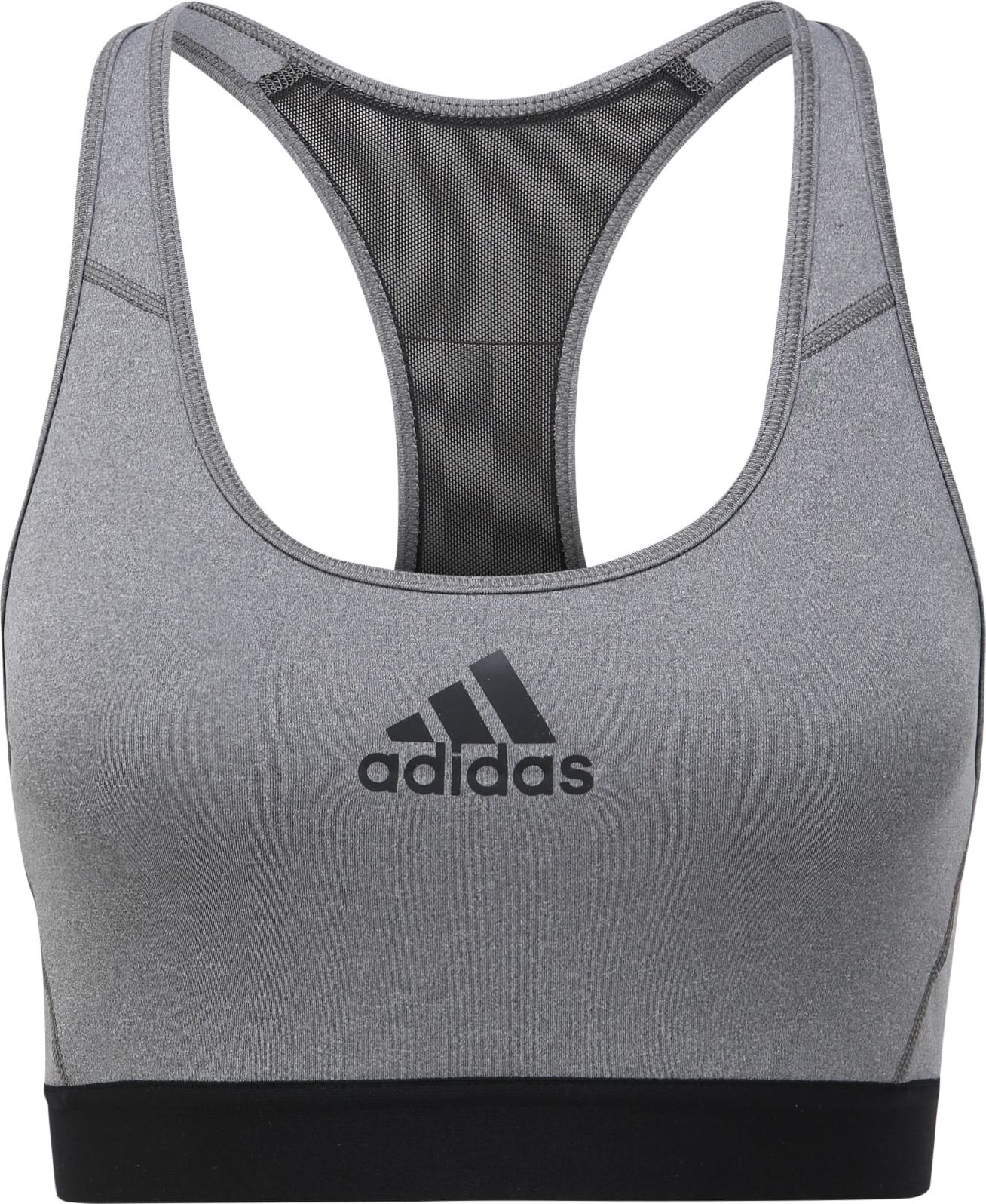 ADIDAS SPORTSWEAR Sportovní podprsenka čedičová šedá