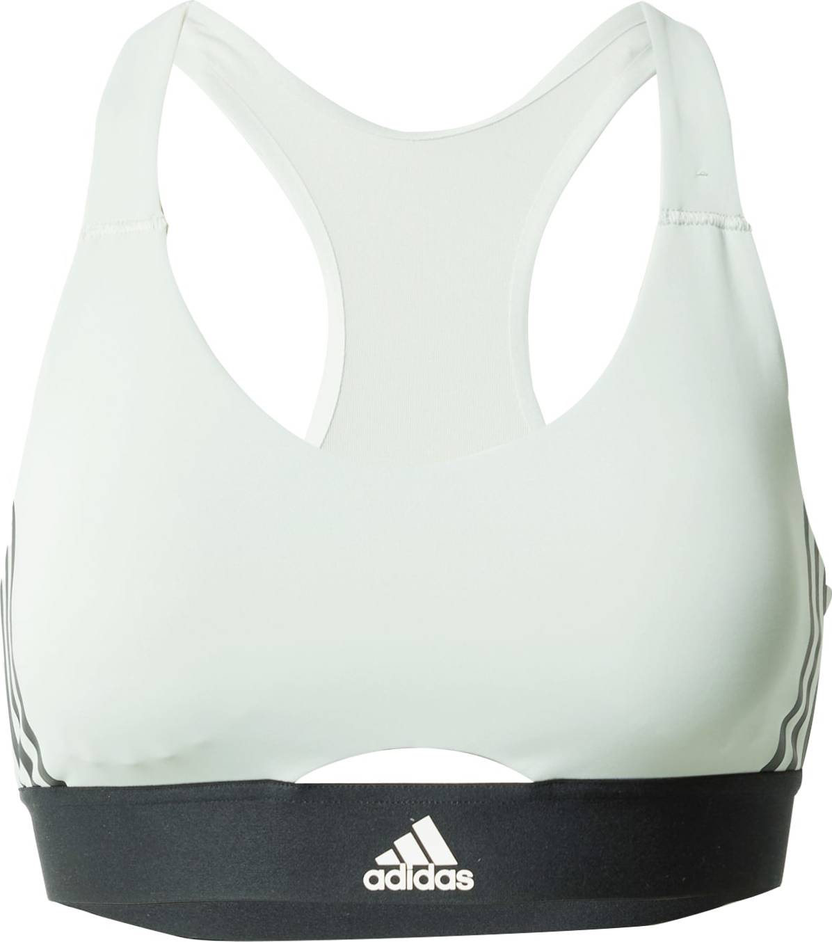 ADIDAS SPORTSWEAR Sportovní podprsenka pastelově zelená / černá / bílá