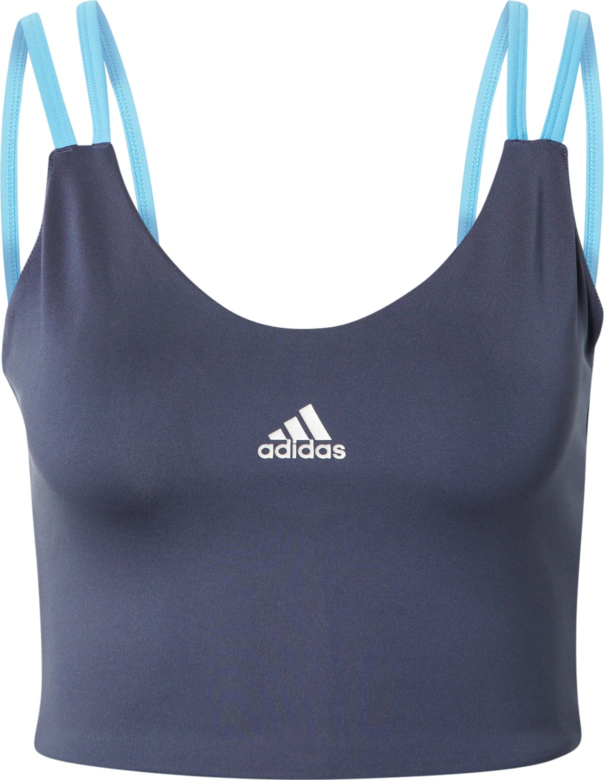 ADIDAS SPORTSWEAR Sportovní podprsenka 'UFORU' námořnická modř / světlemodrá / bílá