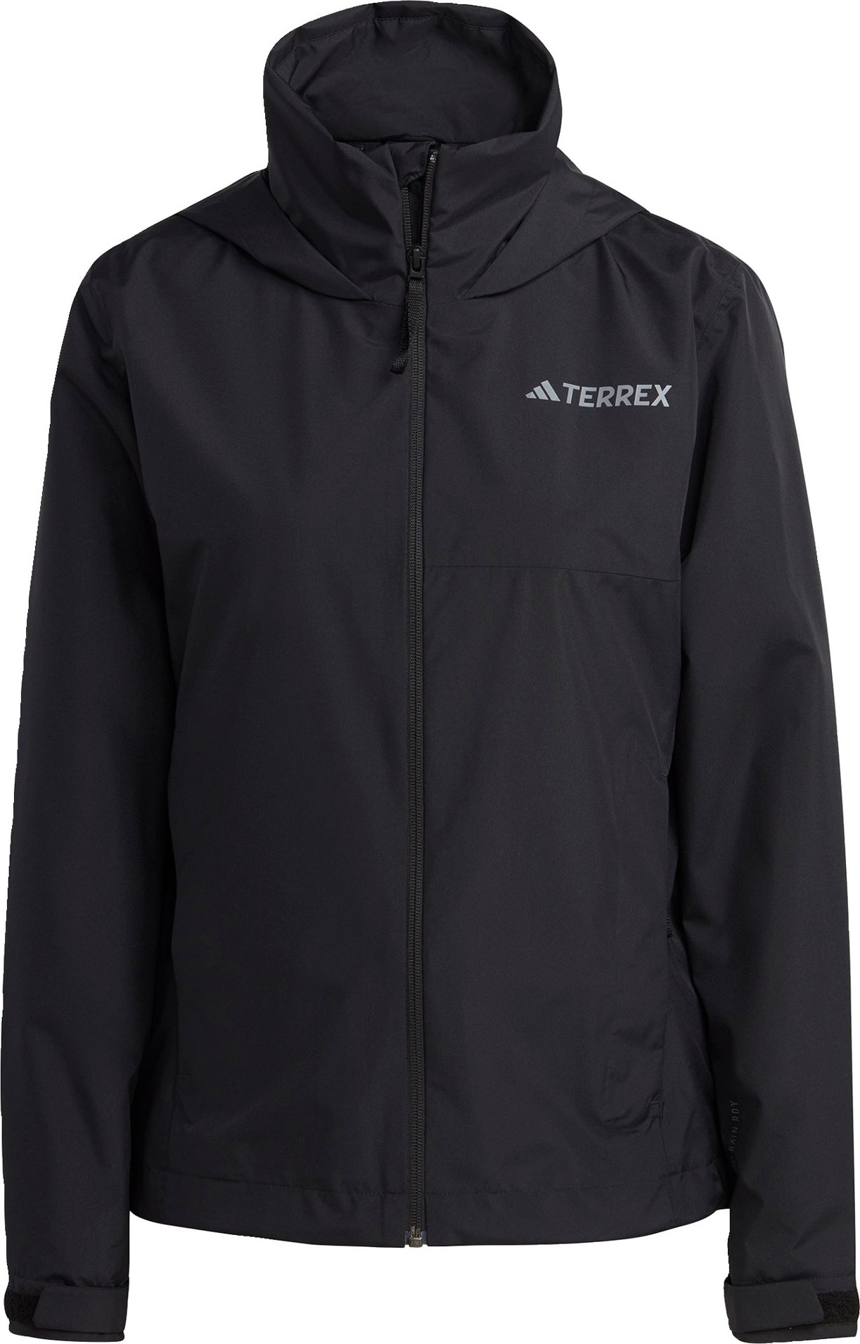 ADIDAS TERREX Outdoorová bunda černá / bílá