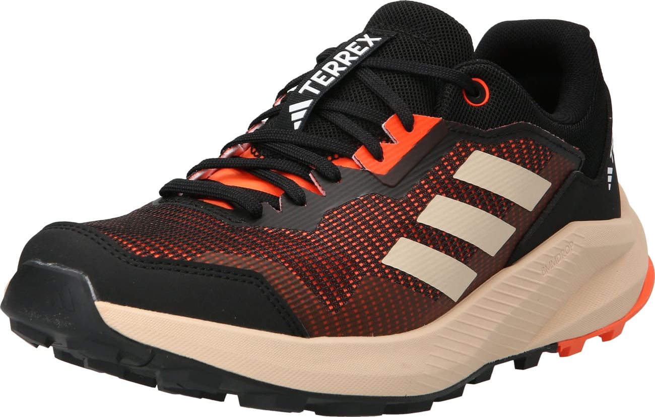 ADIDAS TERREX Sportovní boty 'TRAILRIDER' světle béžová / oranžová / černá / bílá