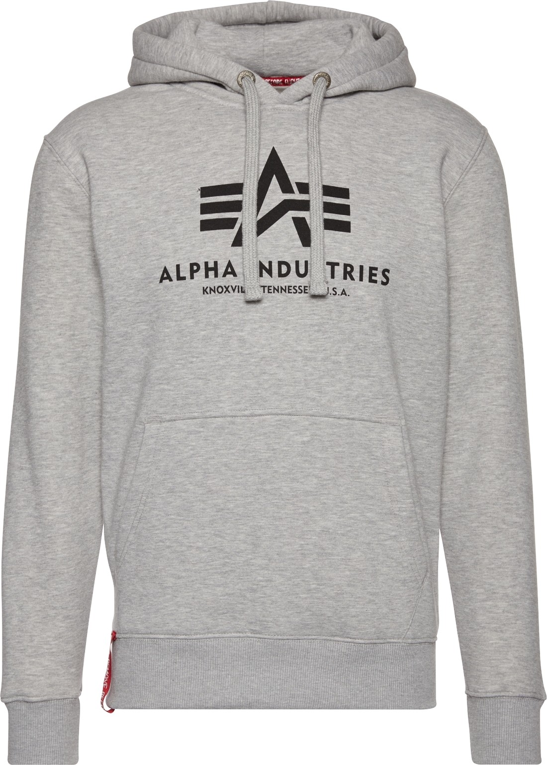 ALPHA INDUSTRIES Mikina šedý melír / černá