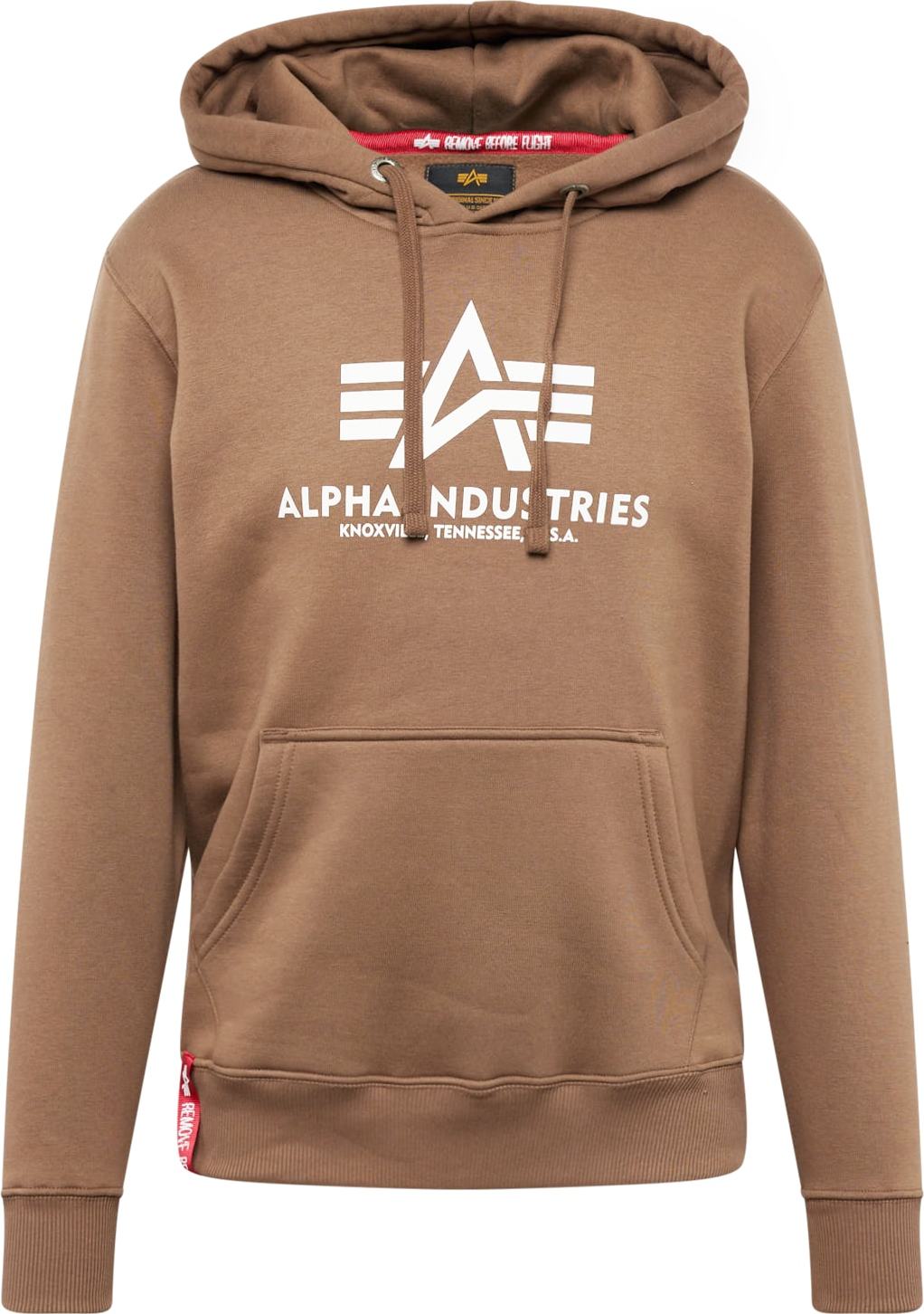 ALPHA INDUSTRIES Mikina šedobéžová