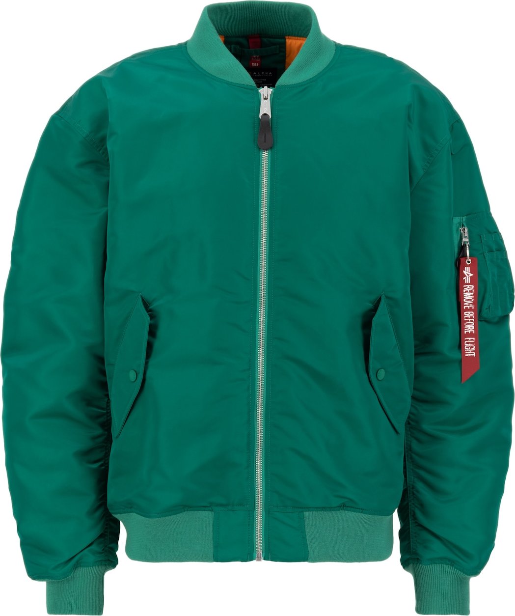 ALPHA INDUSTRIES Přechodná bunda zelená / červená