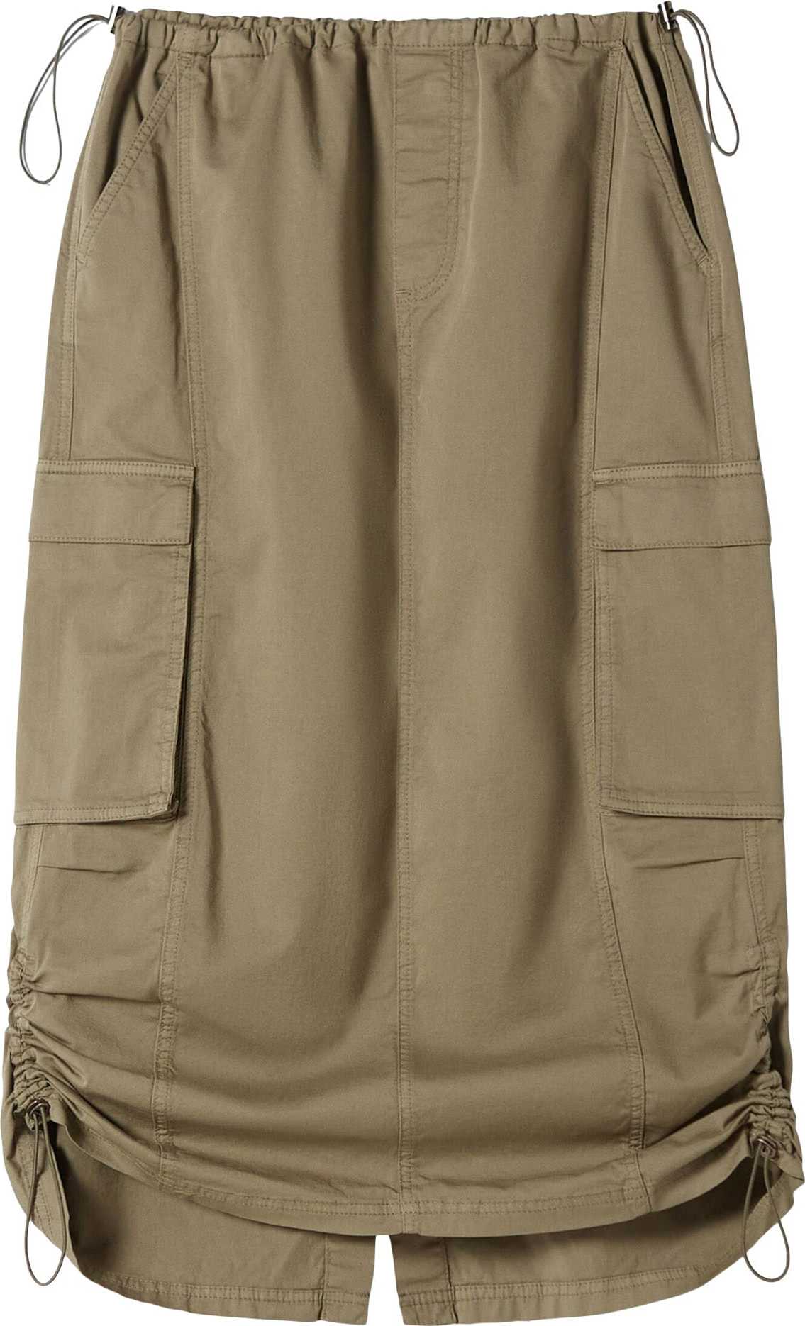 Bershka Sukně khaki