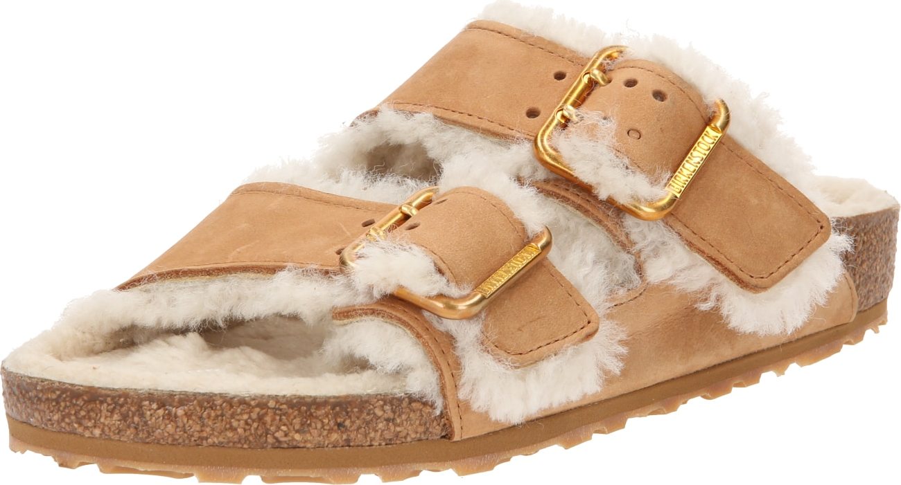 BIRKENSTOCK Pantofle hnědá